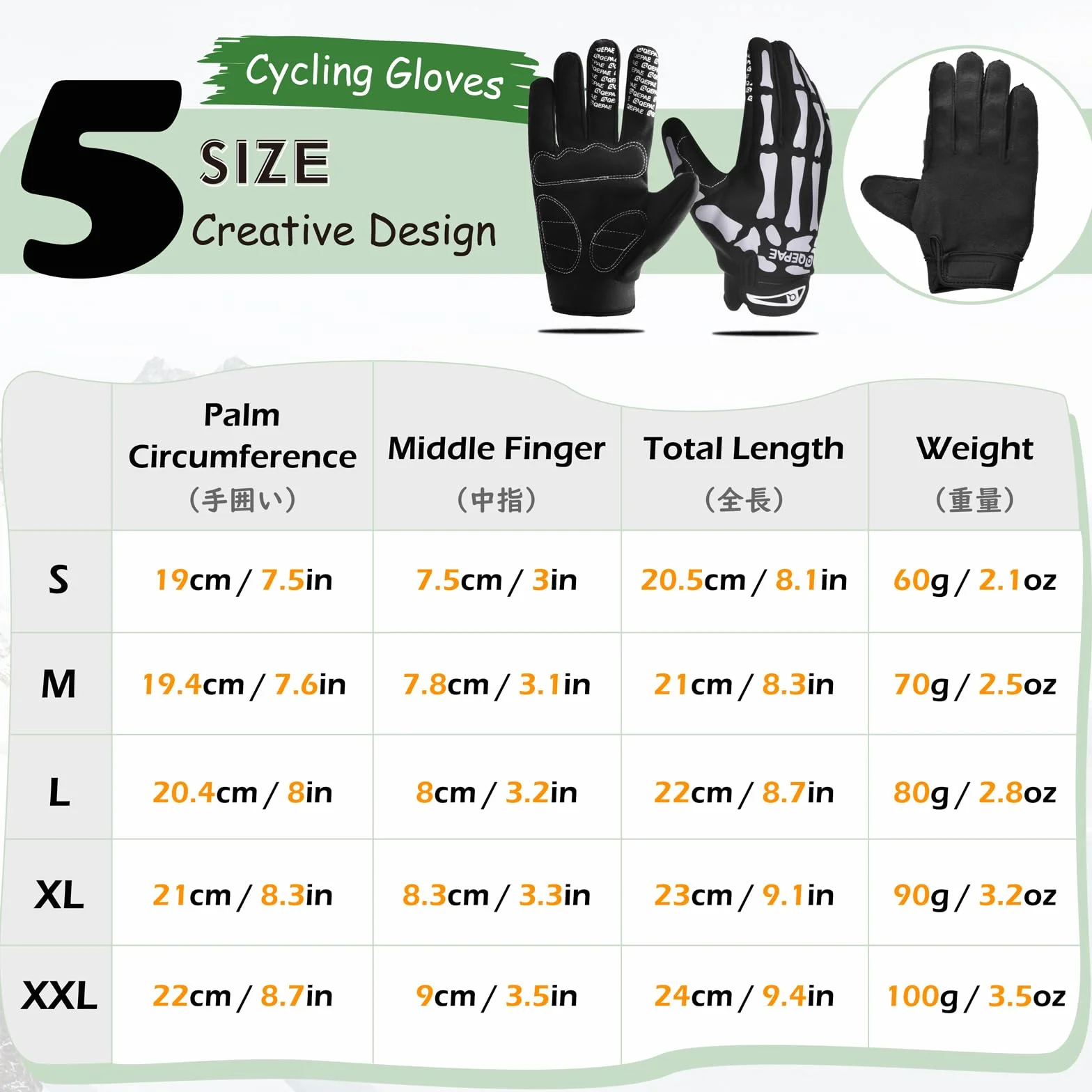 TRIWONDER Gants VTT Antidérapant Cyclisme Motocross Homme Femme