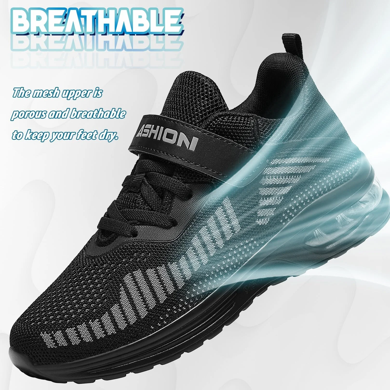 Baskets Garçon Respirant Enfant Chaussures de Sports en Salle Fille Low Top Sneakers