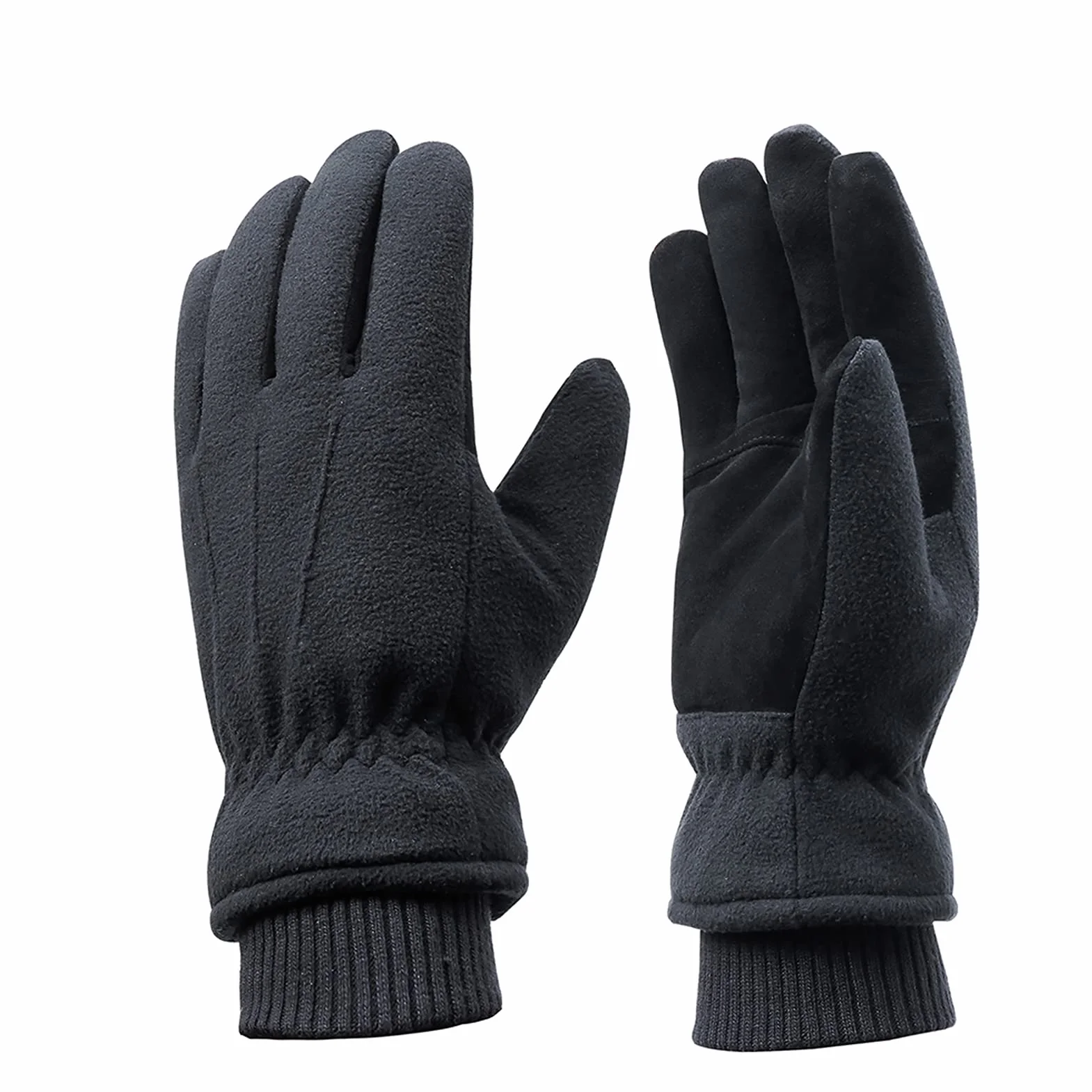 Acdyion Gants d'hiver Imperméables Thinsulate Doublure 3M Mixte adulte Moyen Noir