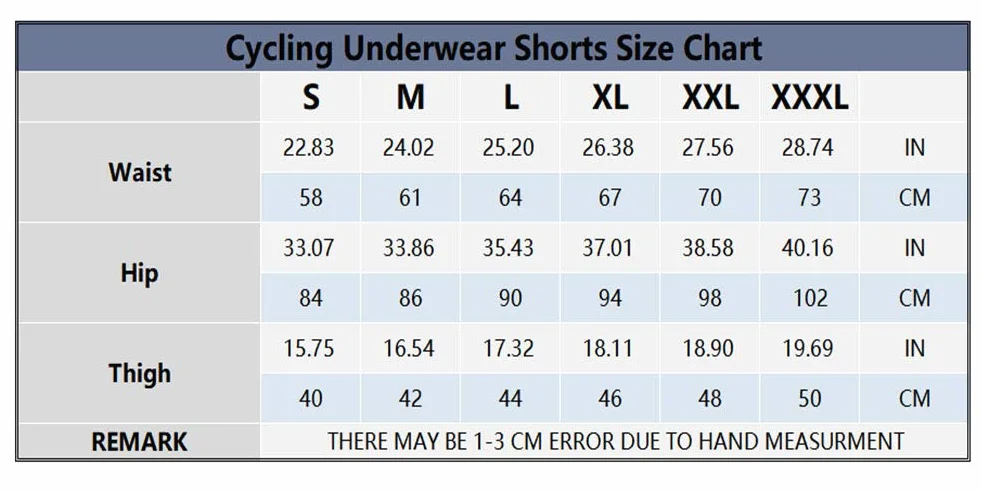 Shorts Cyclisme Rembourré Gel 3D Coolmax Respirant pour Hommes Femmes VTT