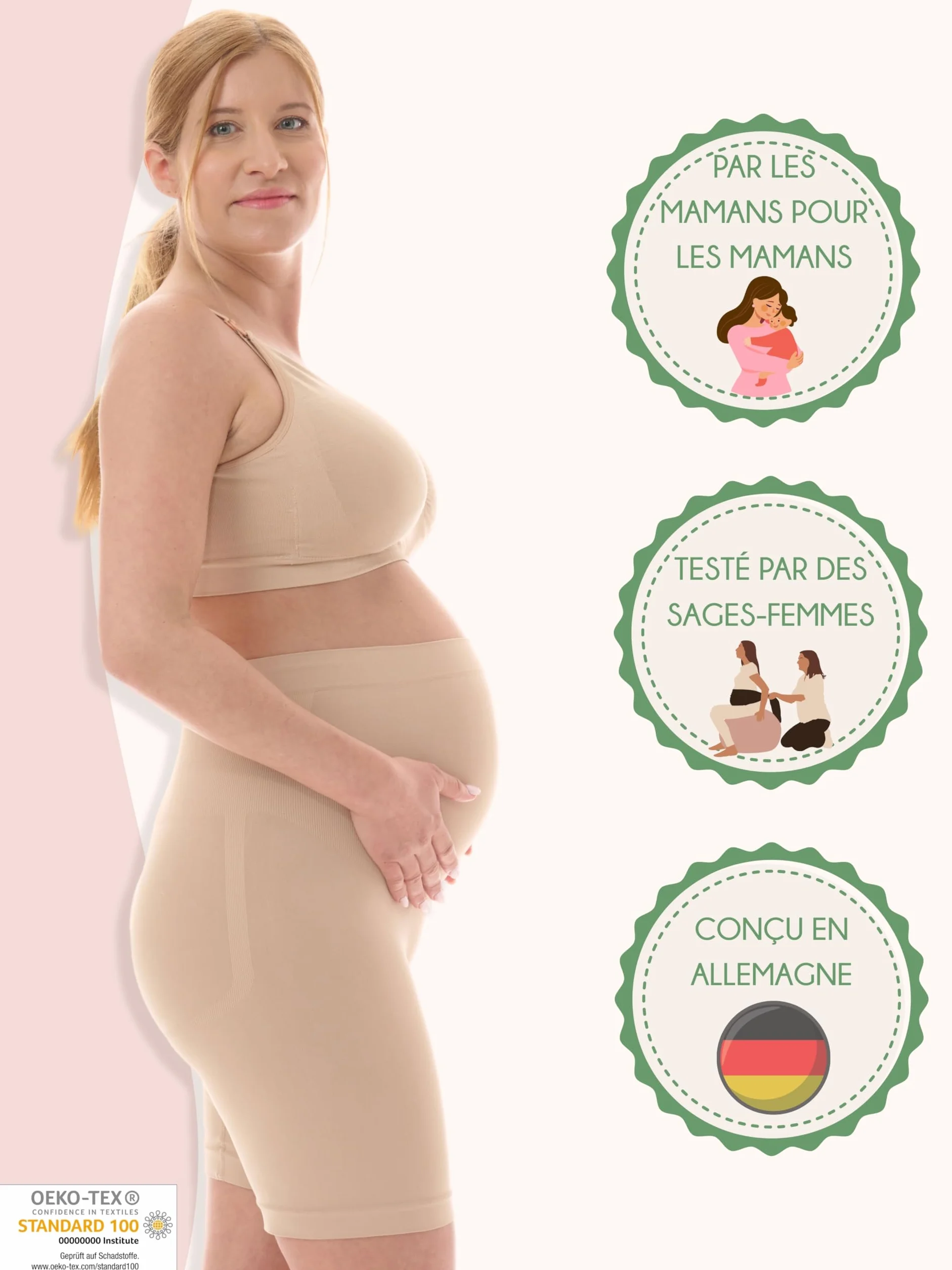Herzmutter Culotte Maternité Anti Frottement Cuisse sans Couture OekoTex100
