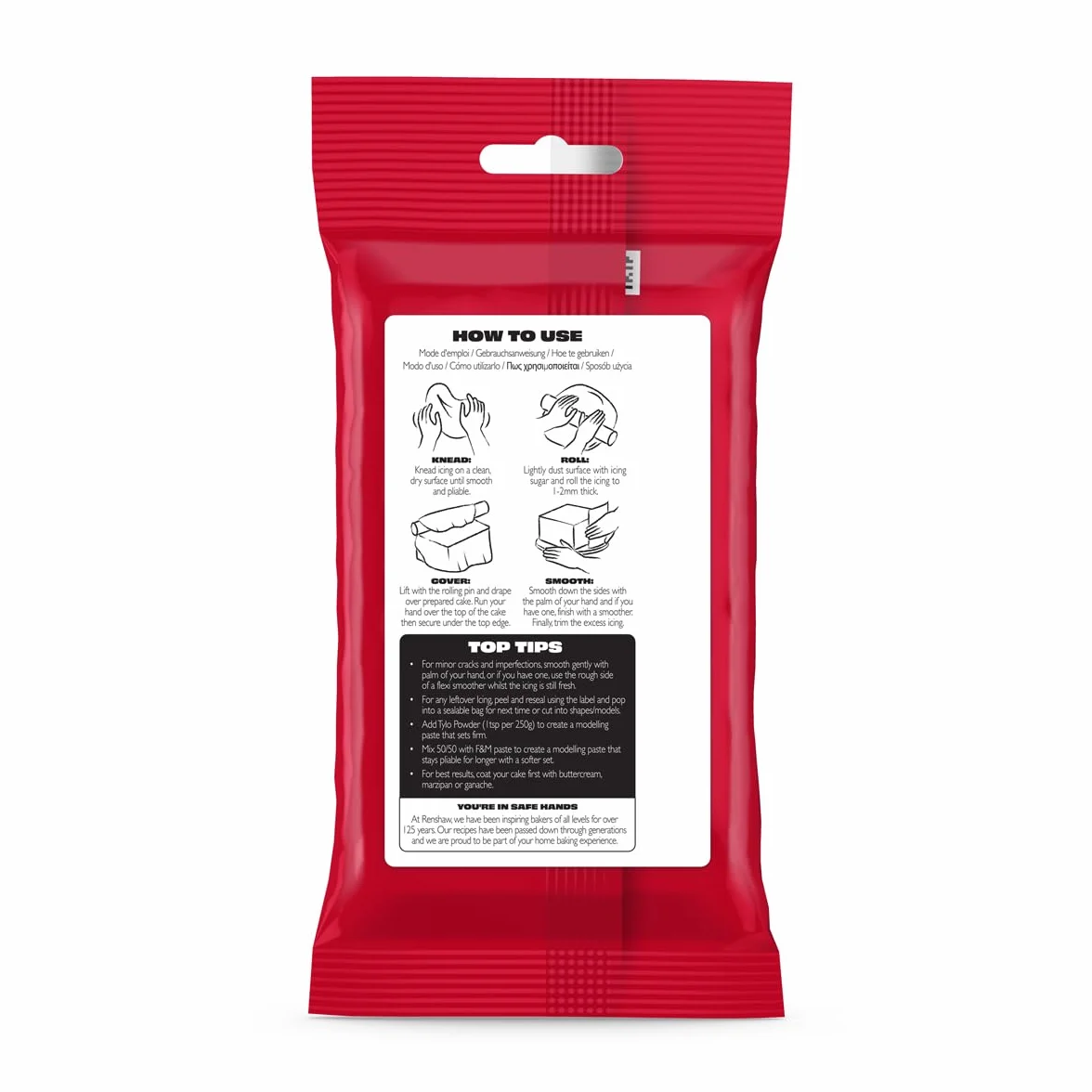 Renshaw Pâte à Sucre Extra Blanc Naturel 250 g
