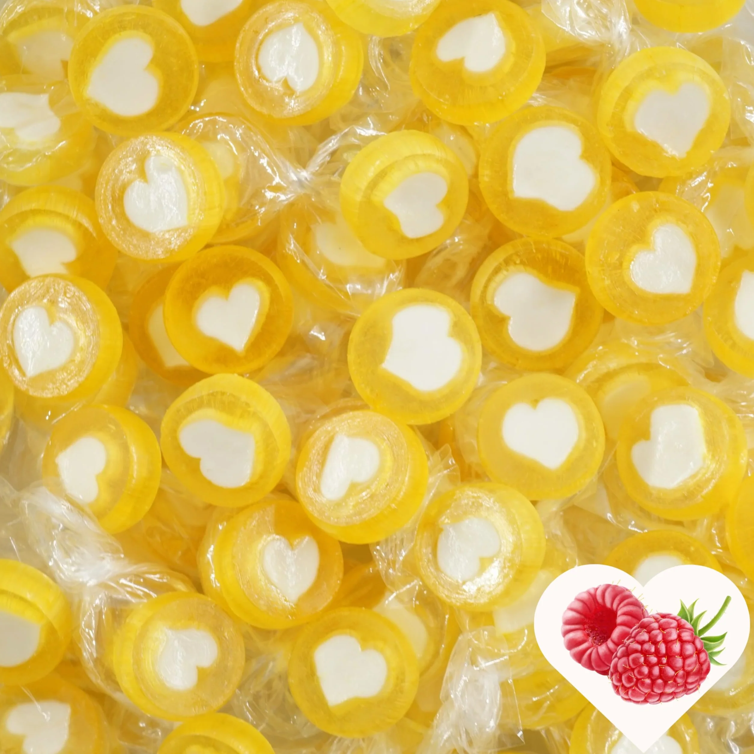EinsSein Bonbons mariage jaune or blanc 500g | 130 pièces dragées | Bonbons déco table mariage baptême anniversaire communion Pâques