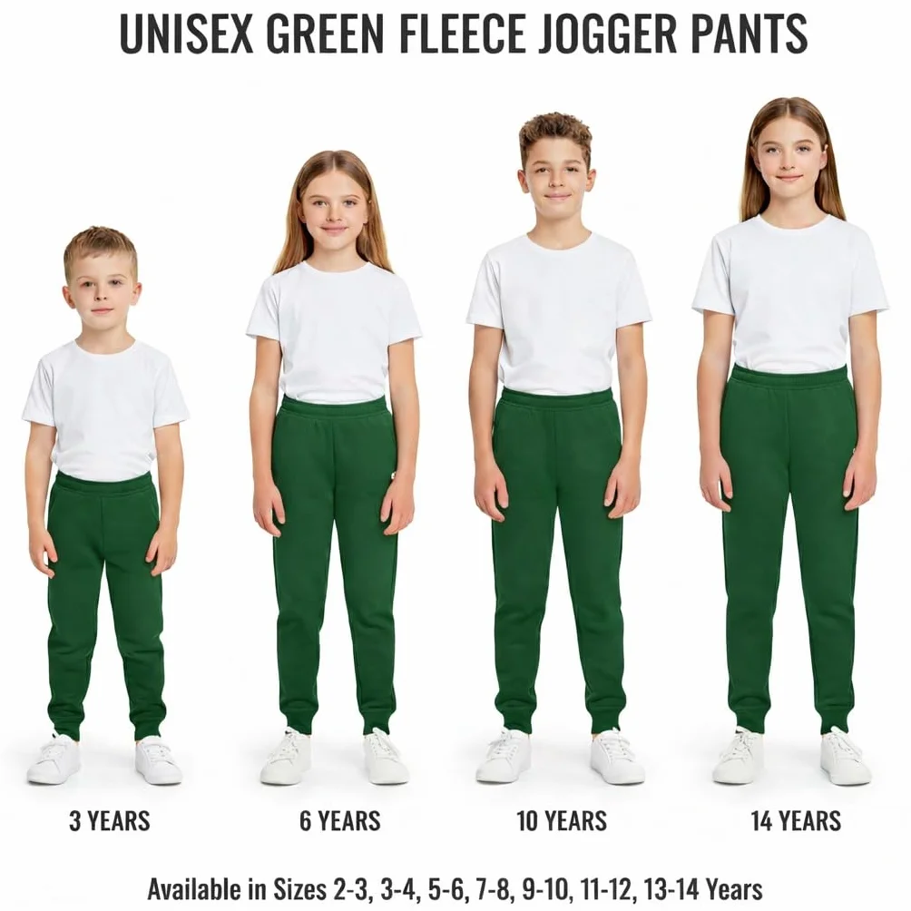 KHIM Pantalon de jogging pour enfants Unisexe Filles Garçons Activewear