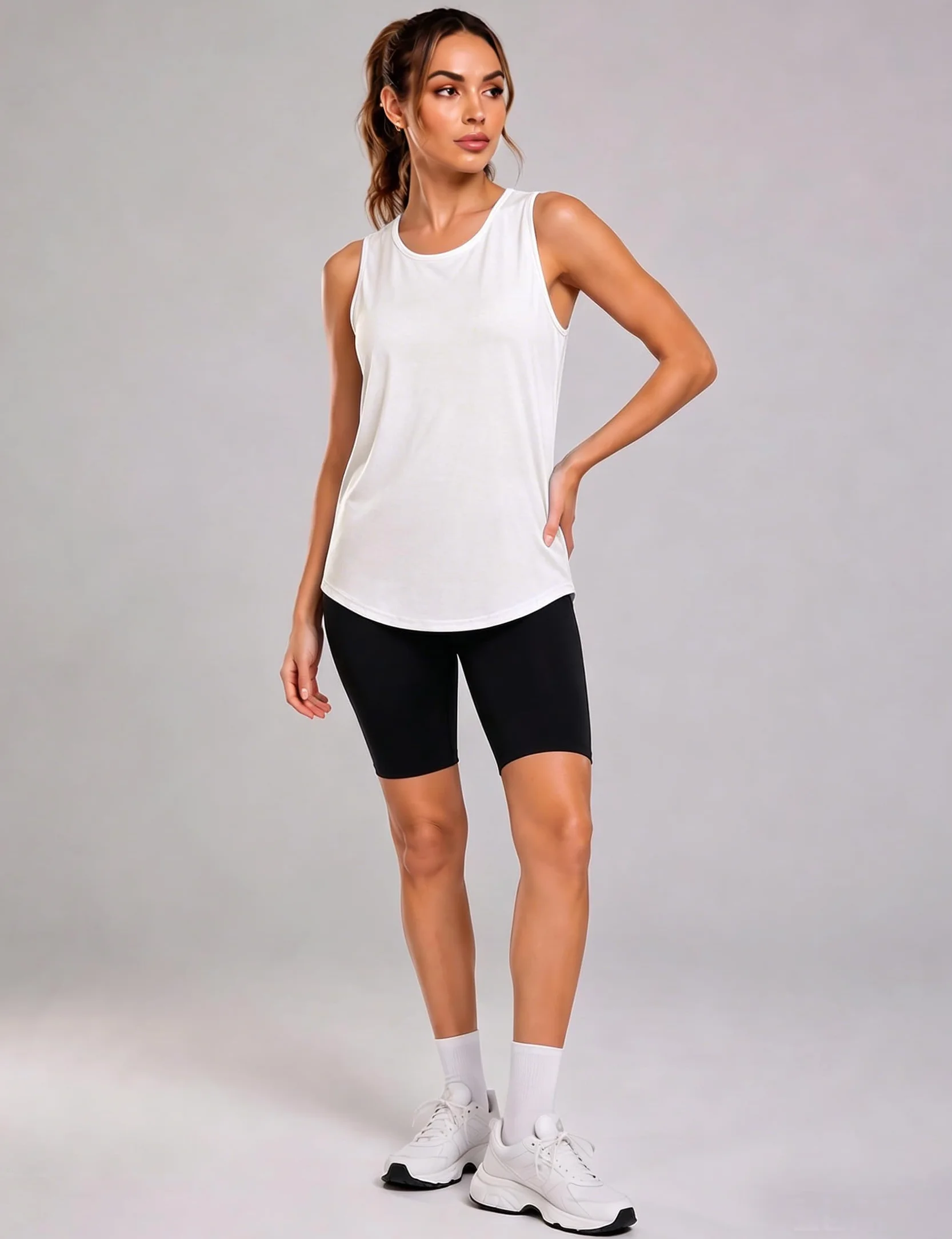 Terecey Femme Débardeur Fitness Tank Top sans Manches Respirant Été
