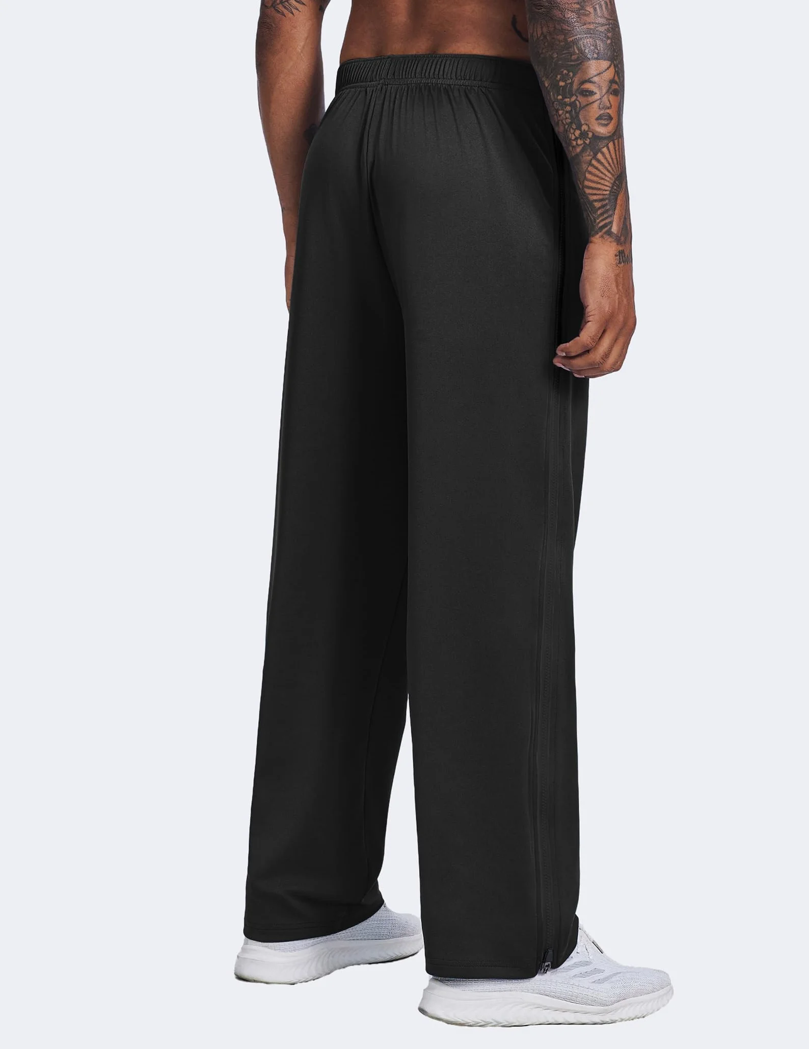 PINSPARK Pantalon de rééducation homme avec fermeture éclair longue - Pantalon de sport long ample