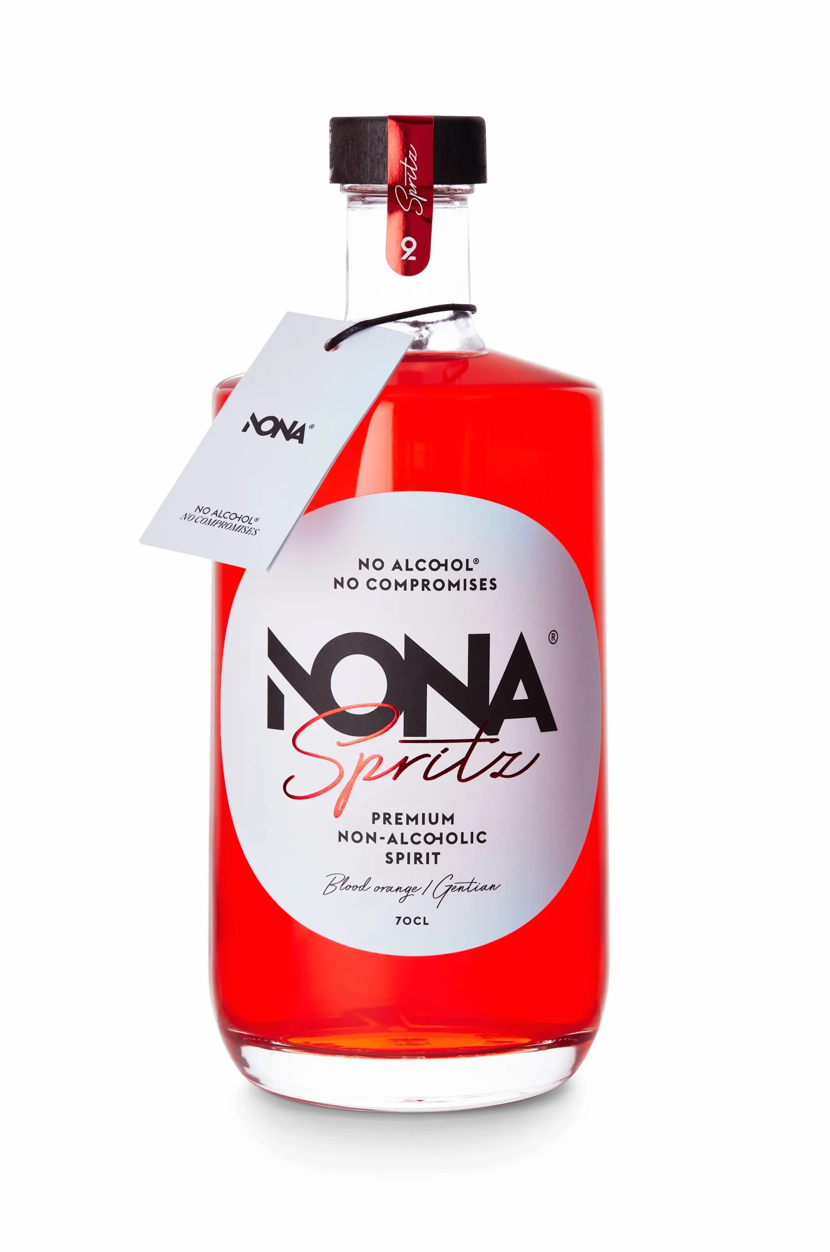 NONA Spritz 700ml | Apéritif sans alcool à la sanguine & racine de gentiane | Inspiré du Spritz italien | 0% vol | Idéal pour cocktails sans alcool au goût fruité & amer