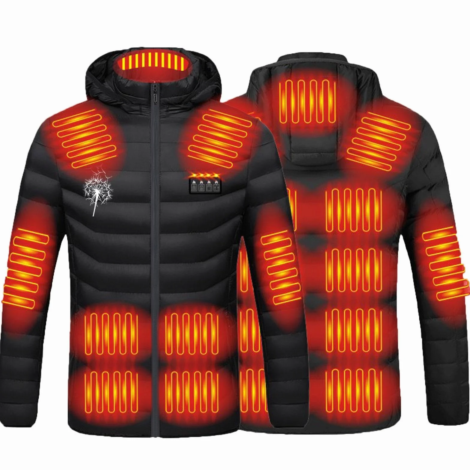 Veste Chauffante Électrique USB Homme Femme 21 Zones 3 Niveaux de Chaleur Gilet Hiver