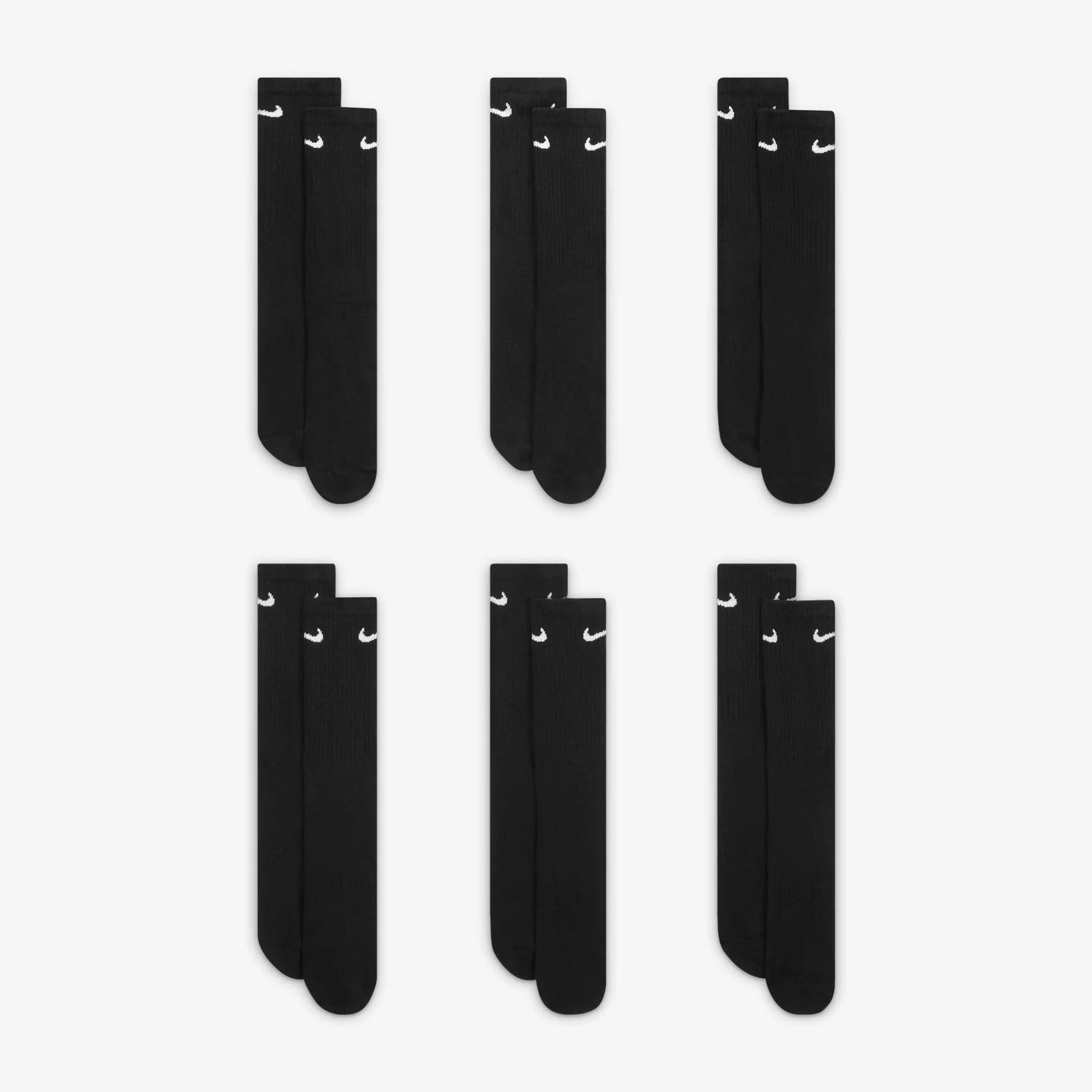 Nike Chaussettes Everyday Cushioned Crew 6 Paires SX7664-010