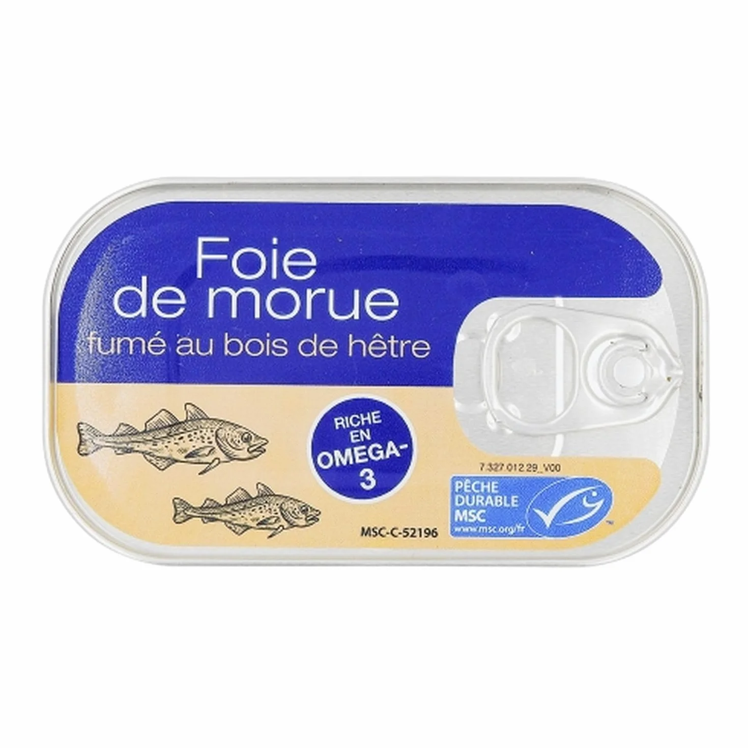 Lot 12x Foie de morue fumé - Boîte 120g