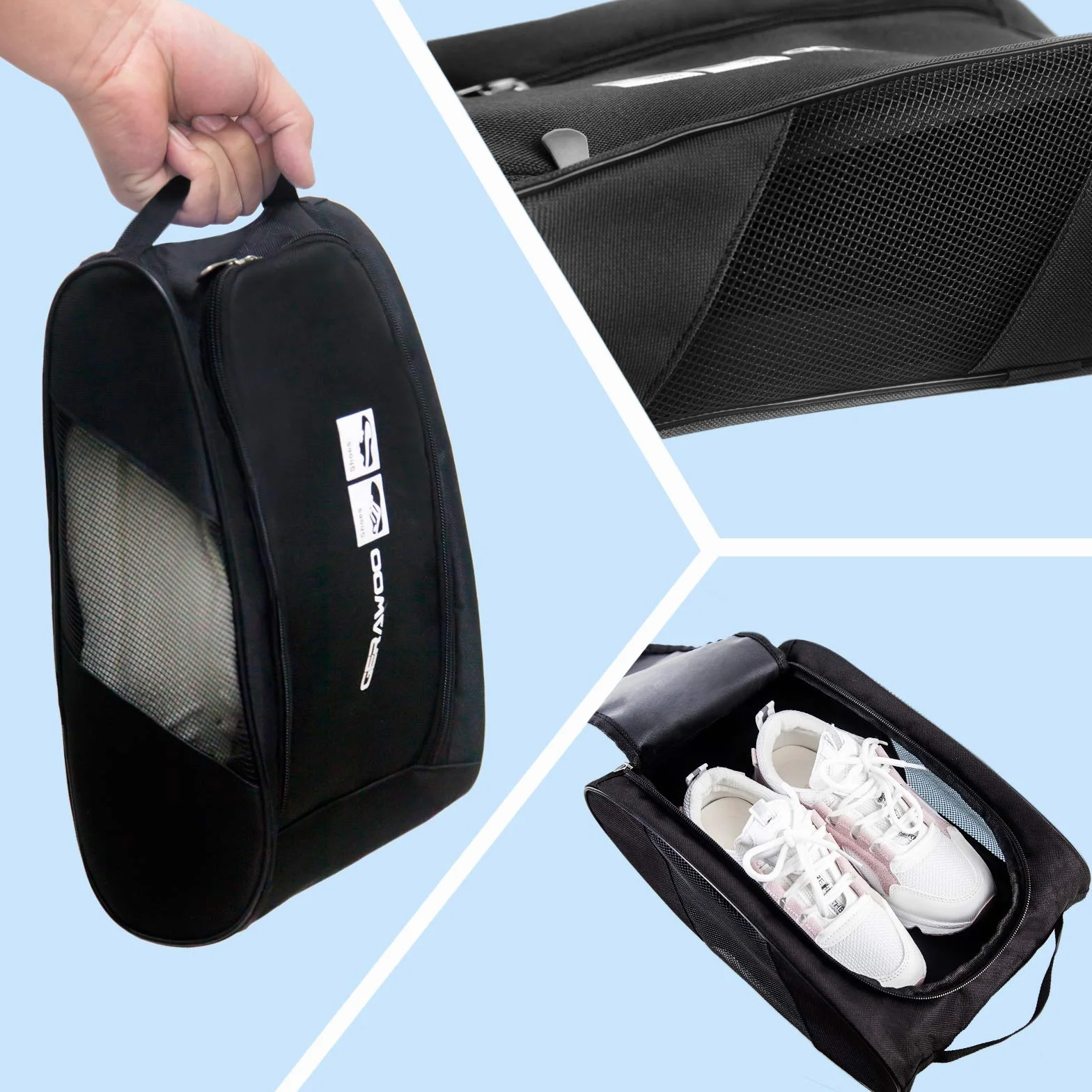 Sac à Chaussures de Football Golf Basketball, Housse Rangement Chaussures de Voyage Portable
