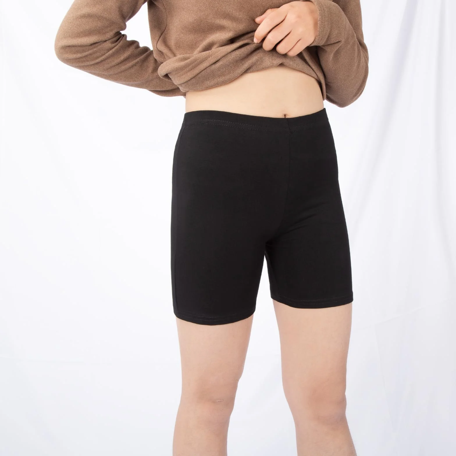 Lot de 6 shorts de cyclisme en coton pour fille 2-12 ans