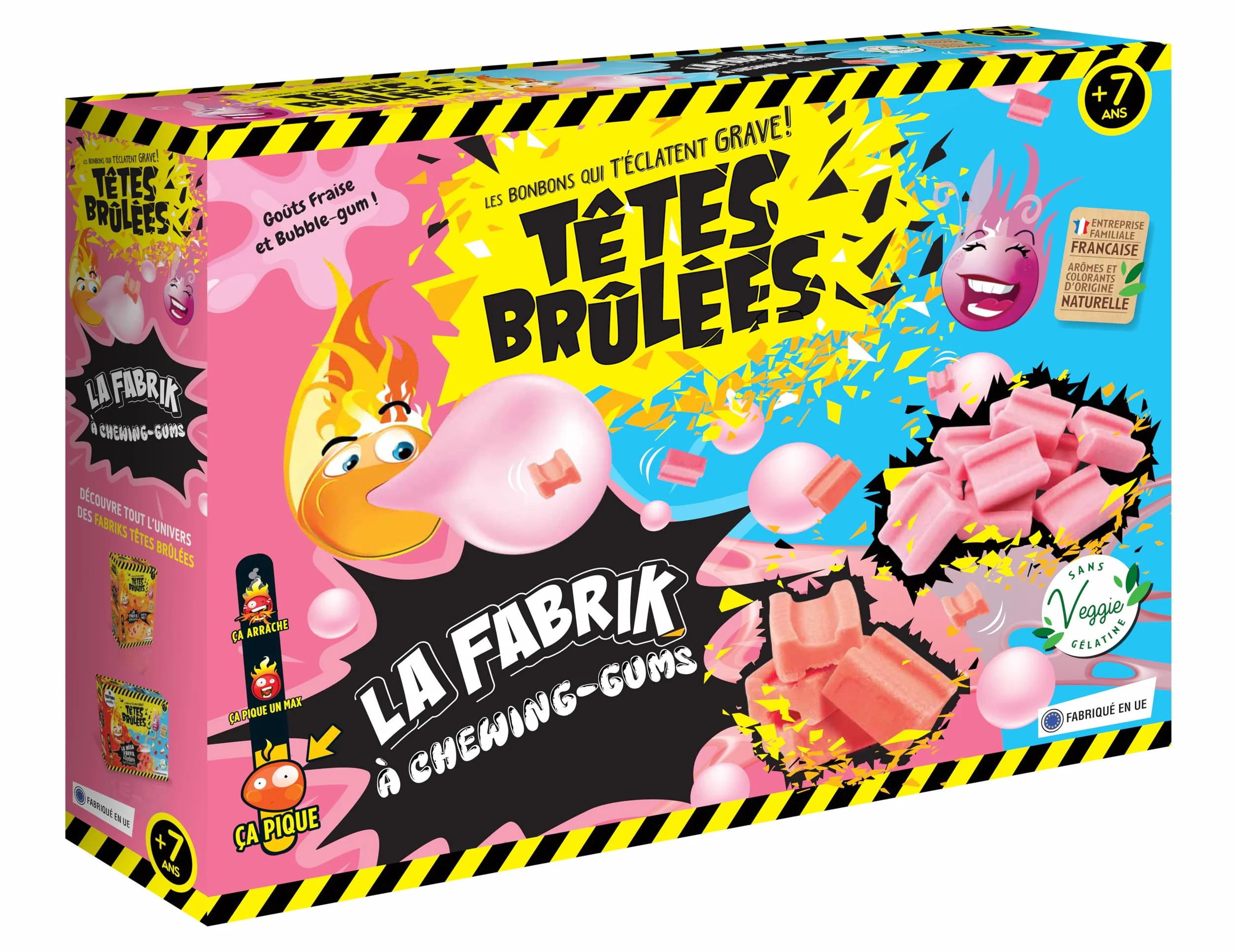 Silverlit Têtes Brûlées La Méga Fabrik à Chewing-Gum Kit de Fabrication Bonbons 3 Arômes Fruités Naturels Activité Créative Enfant 7 Ans