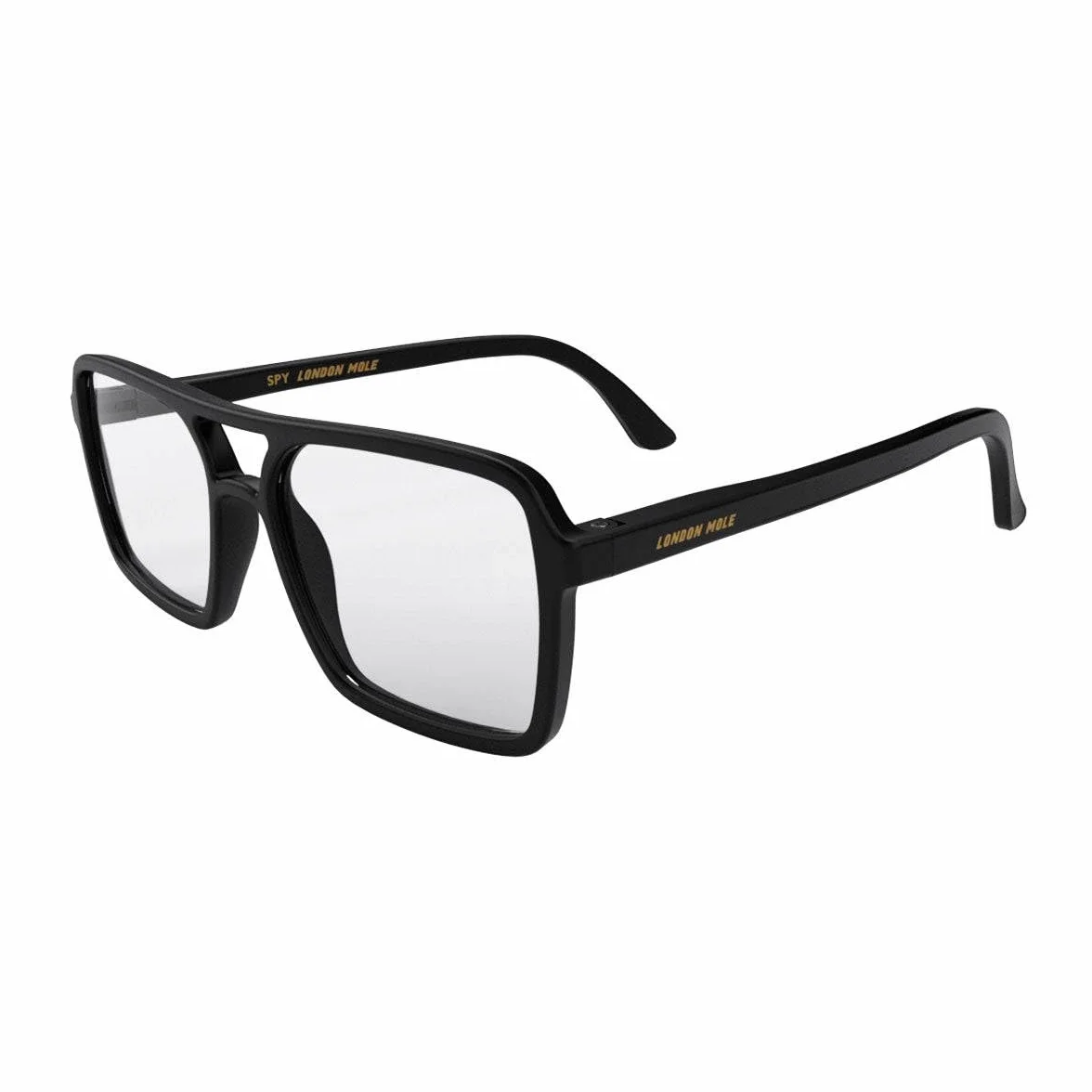 LONDON MOLE® Lunettes de lecture style pilote carrée Unisex avec charnières à ressort