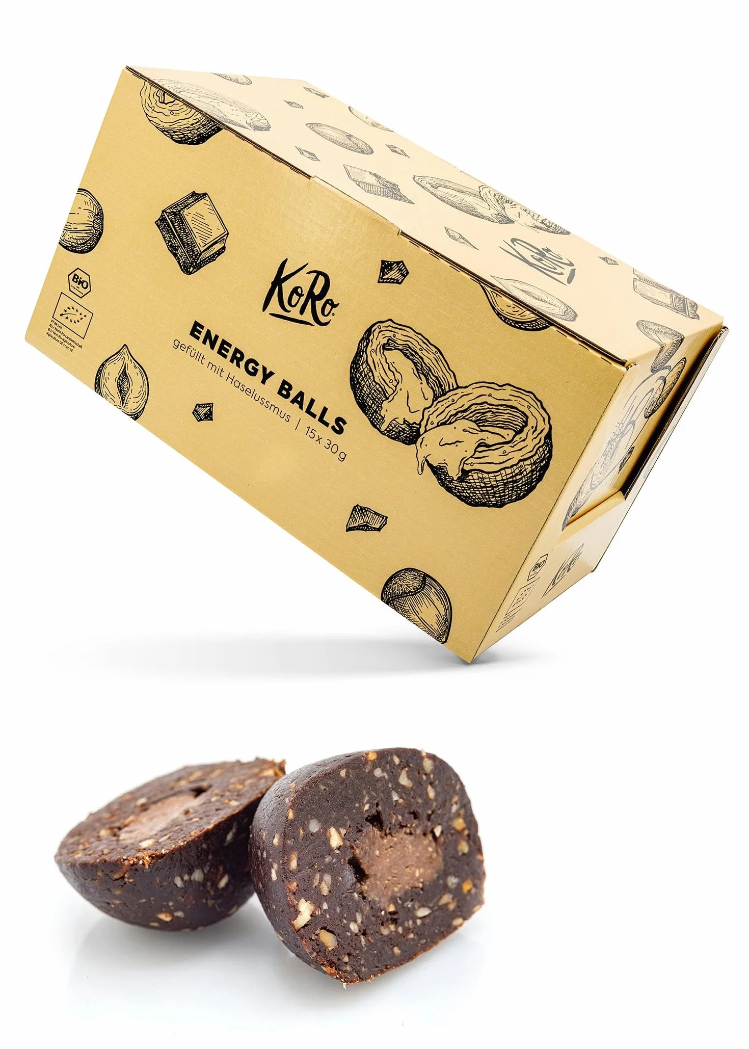 KoRo - Energy Ball à la noisette bio 14 x 30 g