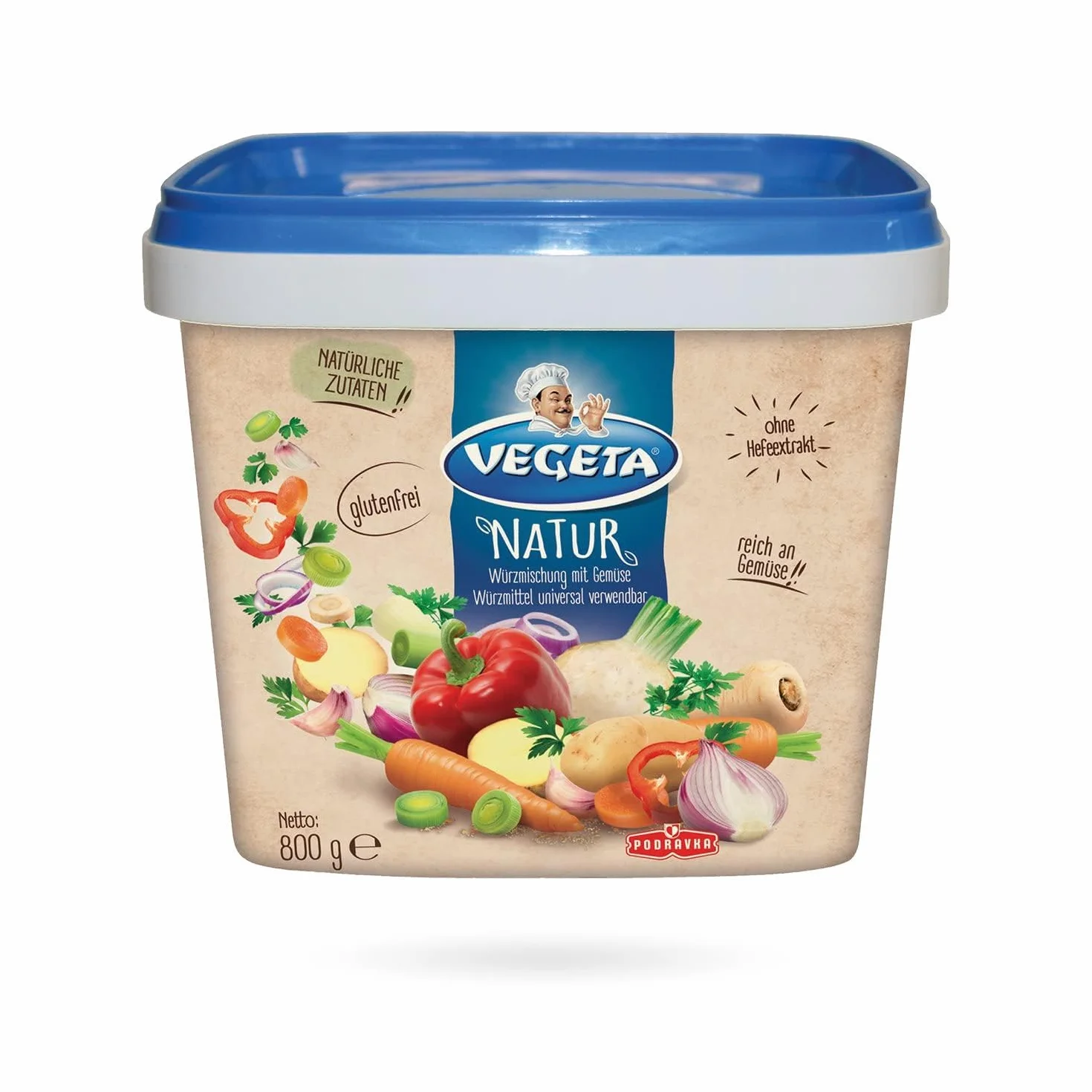 Vegeta Natur Podravka Boîte de mélange d'épices 800 g