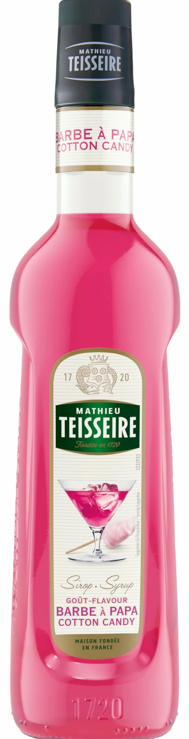 Mathieu Teisseire - Assortiment Fête Foraine : sirop de Pop corn, sirop de Barbe à papa, sirop de Pomme d'Amour pour boissons rafraichissantes, 3x70cl