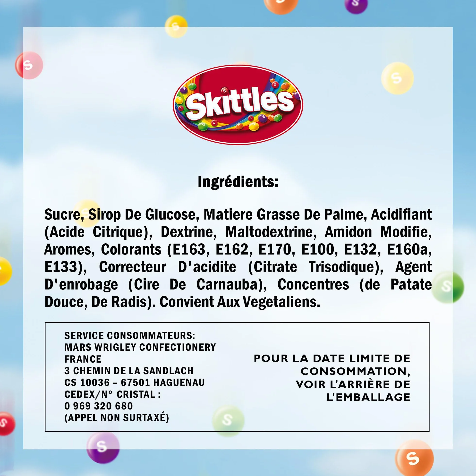 SKITTLES Crazy Sours - Bonbons au goût Fruits acidulés - Sachet de 152g
