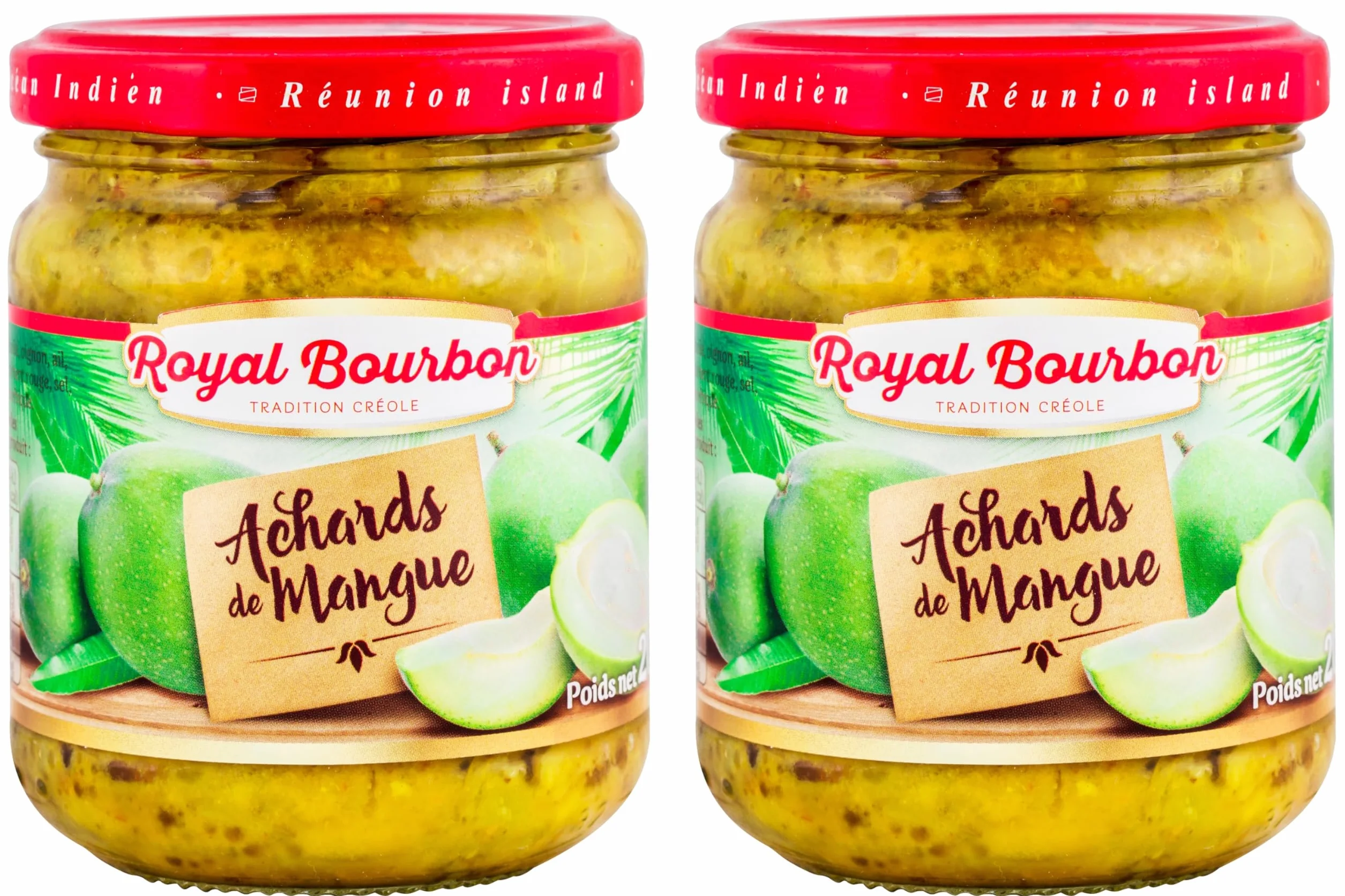 ROYAL BOURBON - Ile de la Réunion - Achards Pot en verre de 200g :