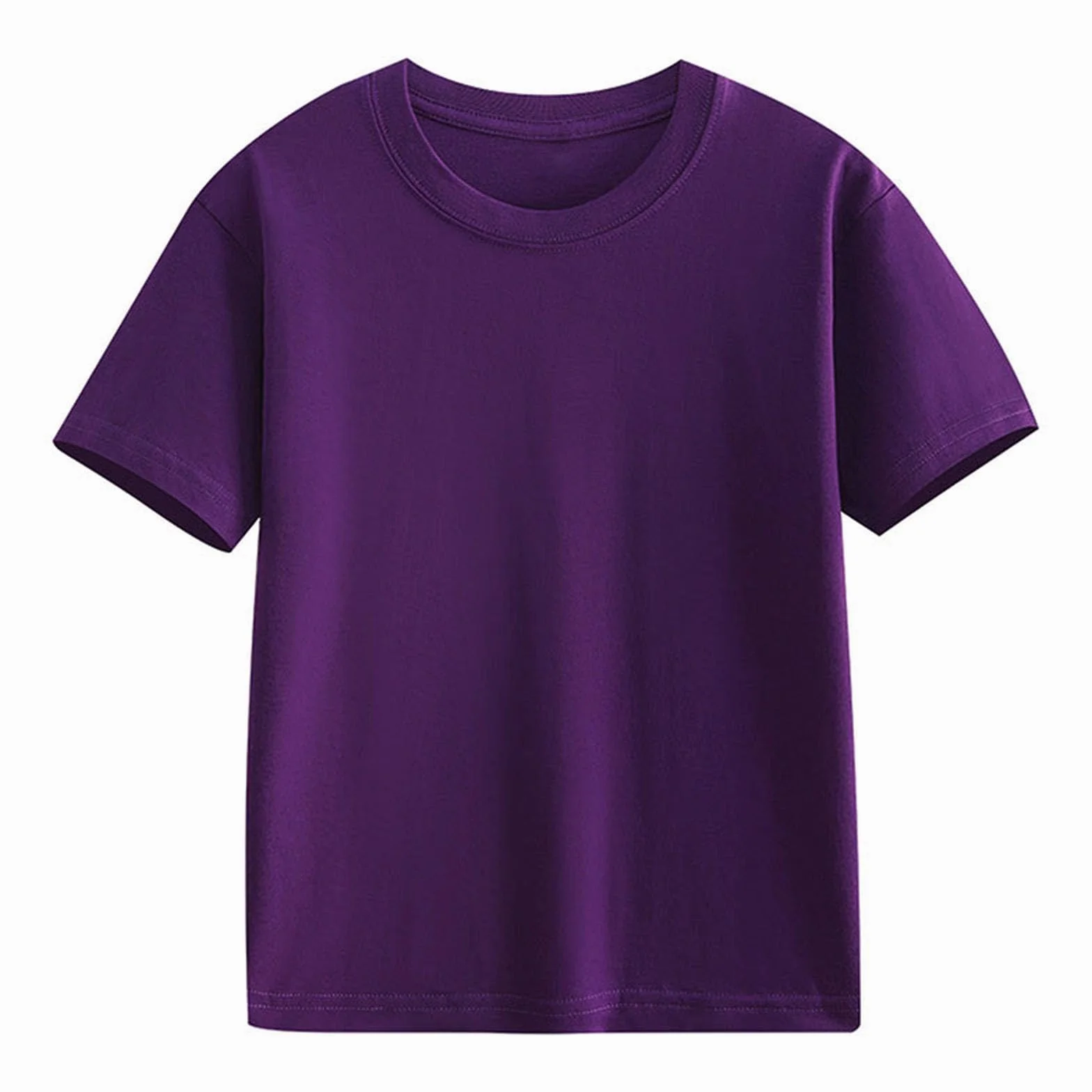 T-shirts d'été à manches courtes pour enfants - Confortables et doux - Basiques décontractés