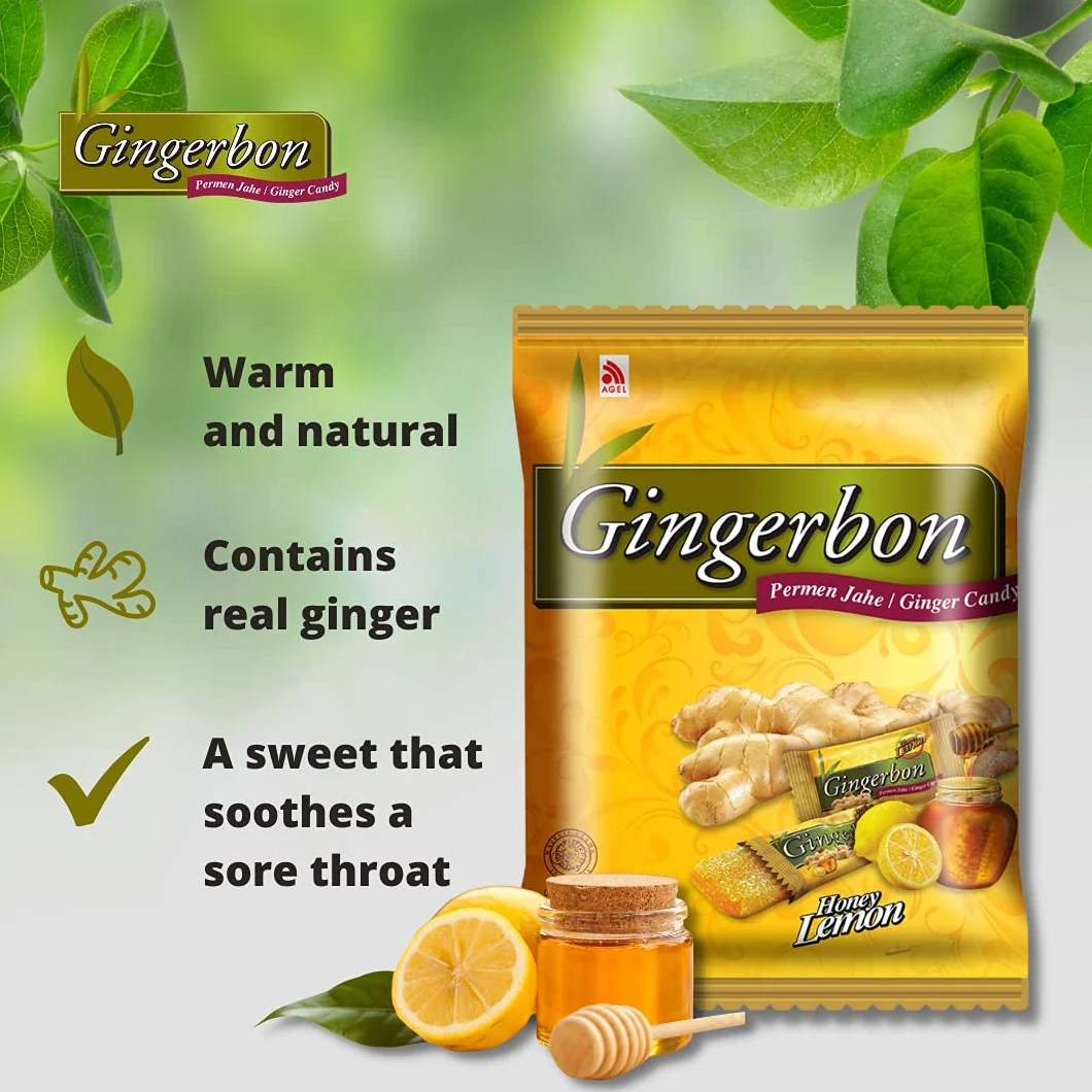 GINGERBON - Bonbons au gingembre et au miel - (1 X 125 GR)