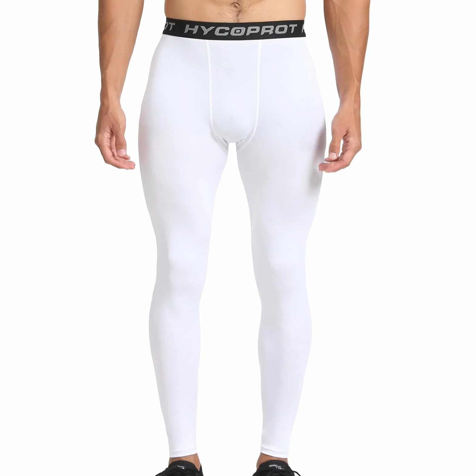 HYCOPROT Pantalon de Compression pour Hommes Séchage Rapide Course Base Layer Leggings Basketball Fitness Jogging