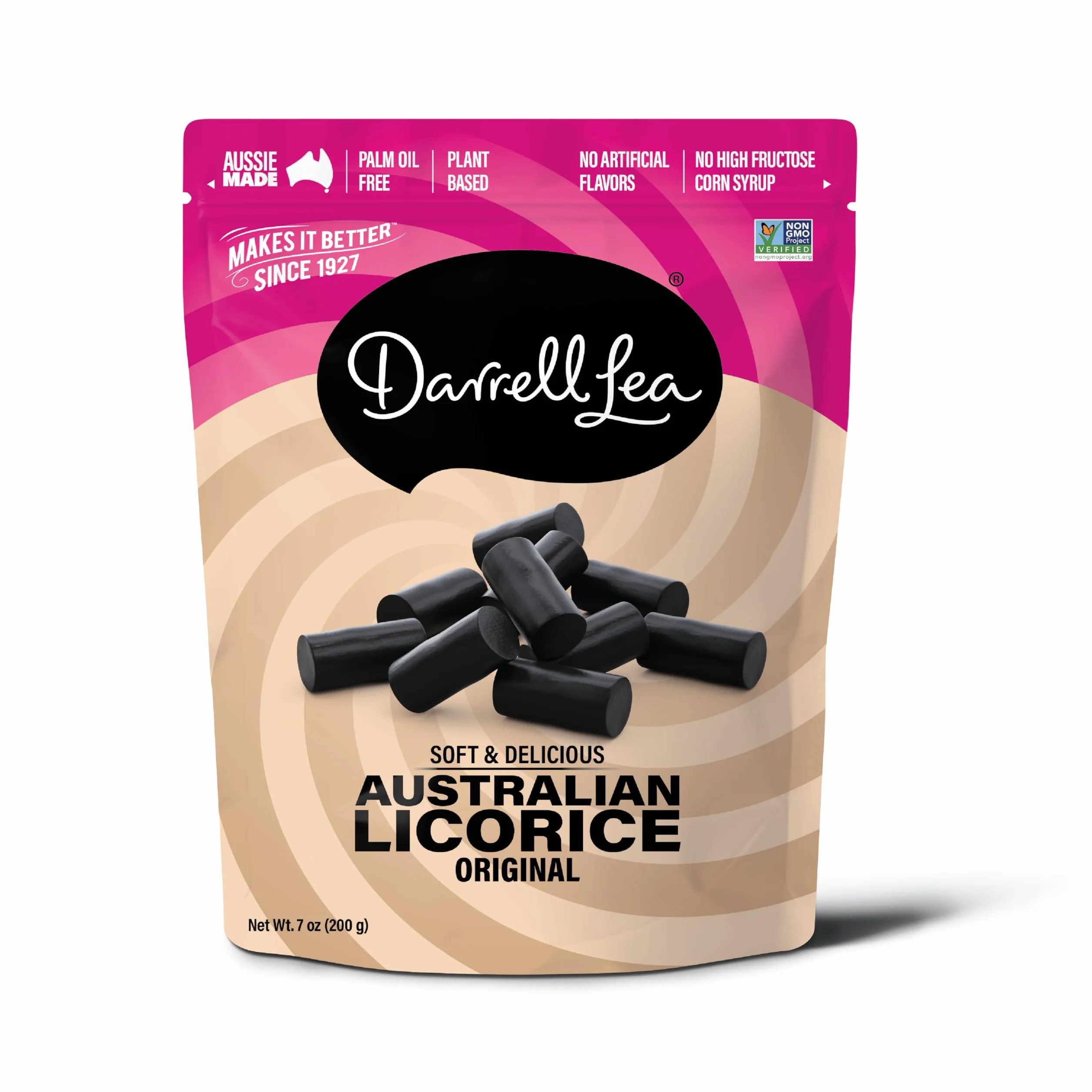 Darrell Lea Licorice Lback Original (8x7oz )