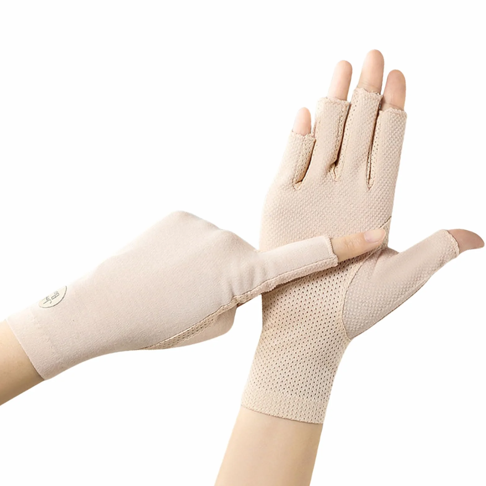 Gants de conduite d'été femme protection UV antidérapants ongles en gel équitation cyclisme
