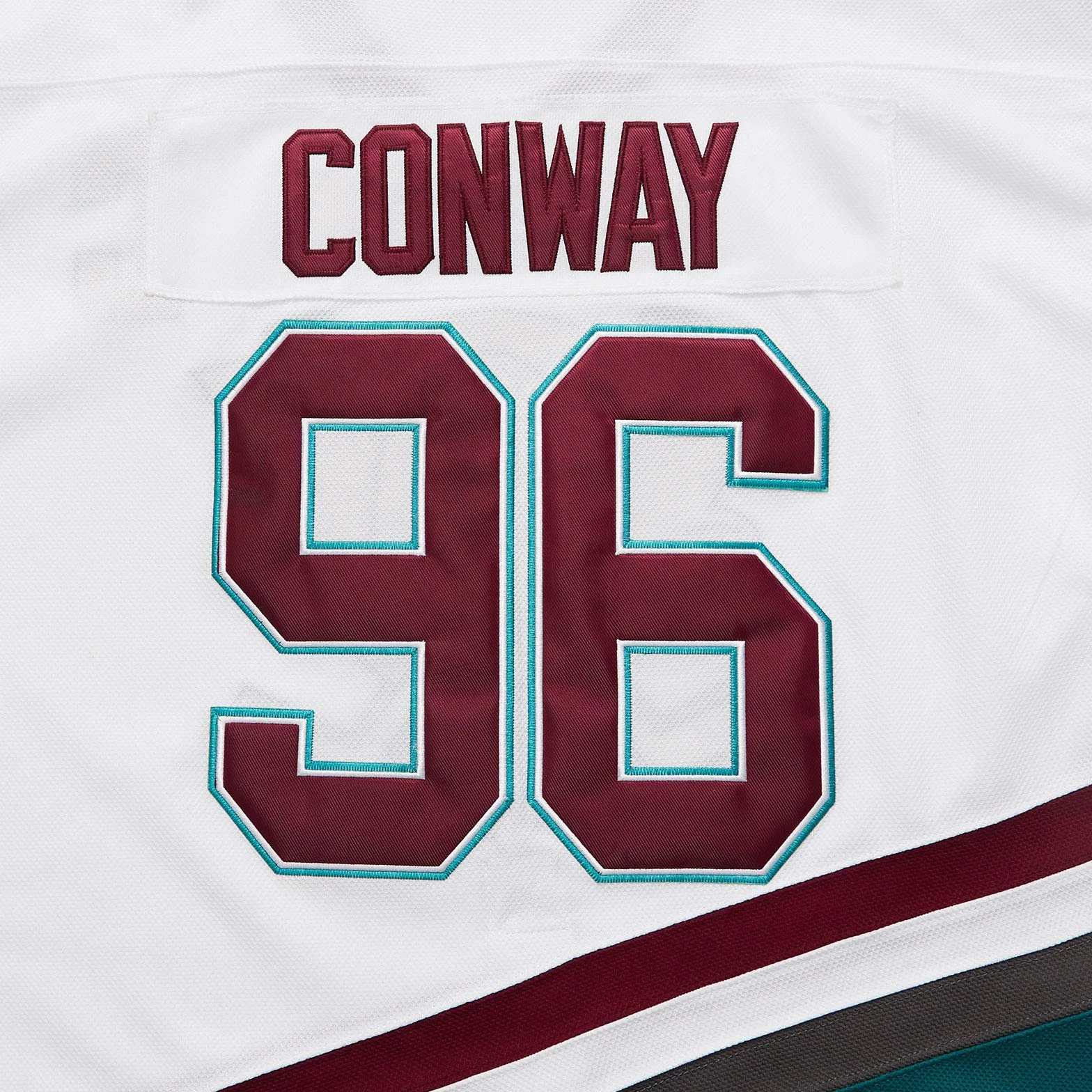 Mighty Ducks Maillot de hockey sur glace Charlie Conway S-L Taille jeune Années 90