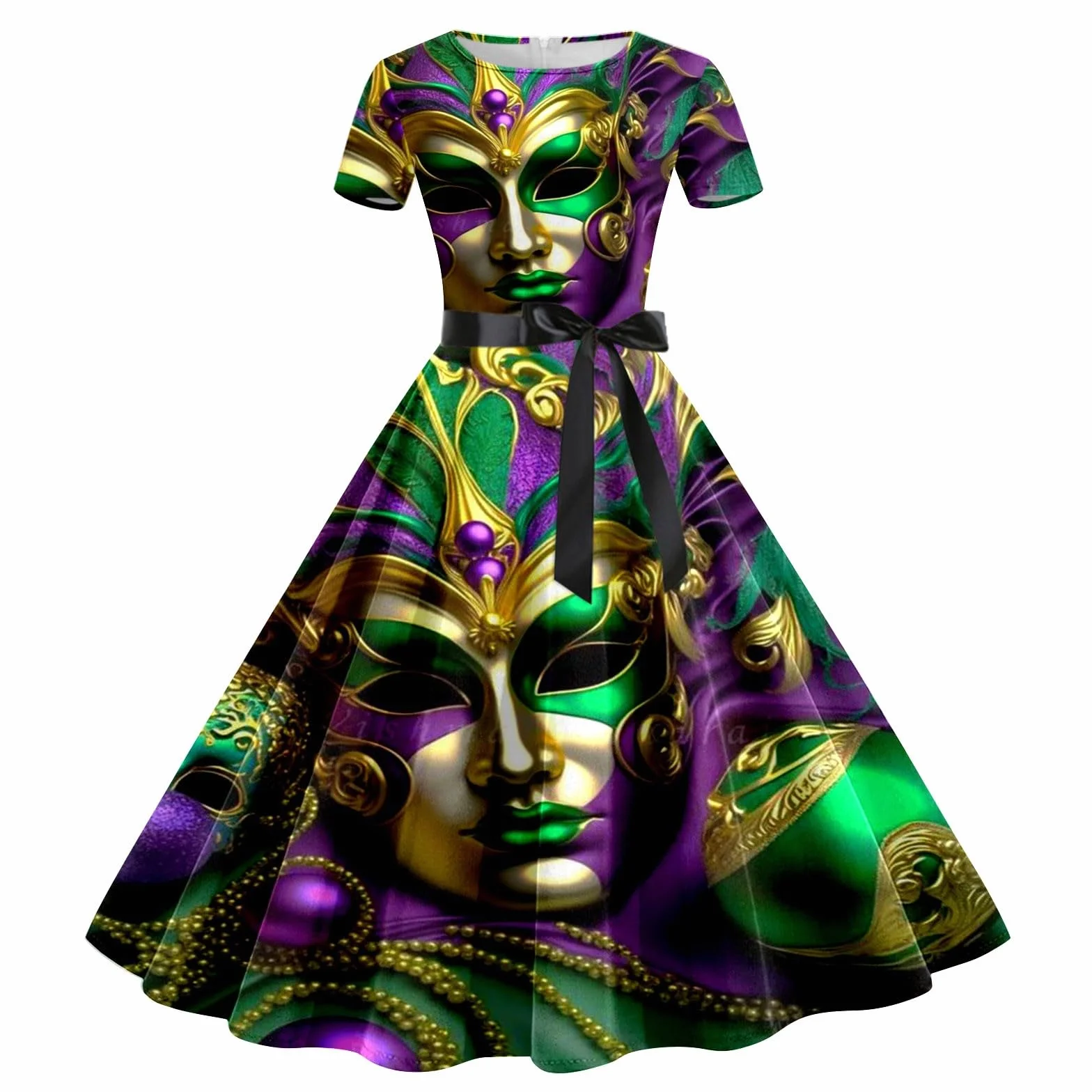 MaNMaNing Robe Décontractée Manches Courtes Femmes Jupe Tulle Mini Jupe Costume Carnaval