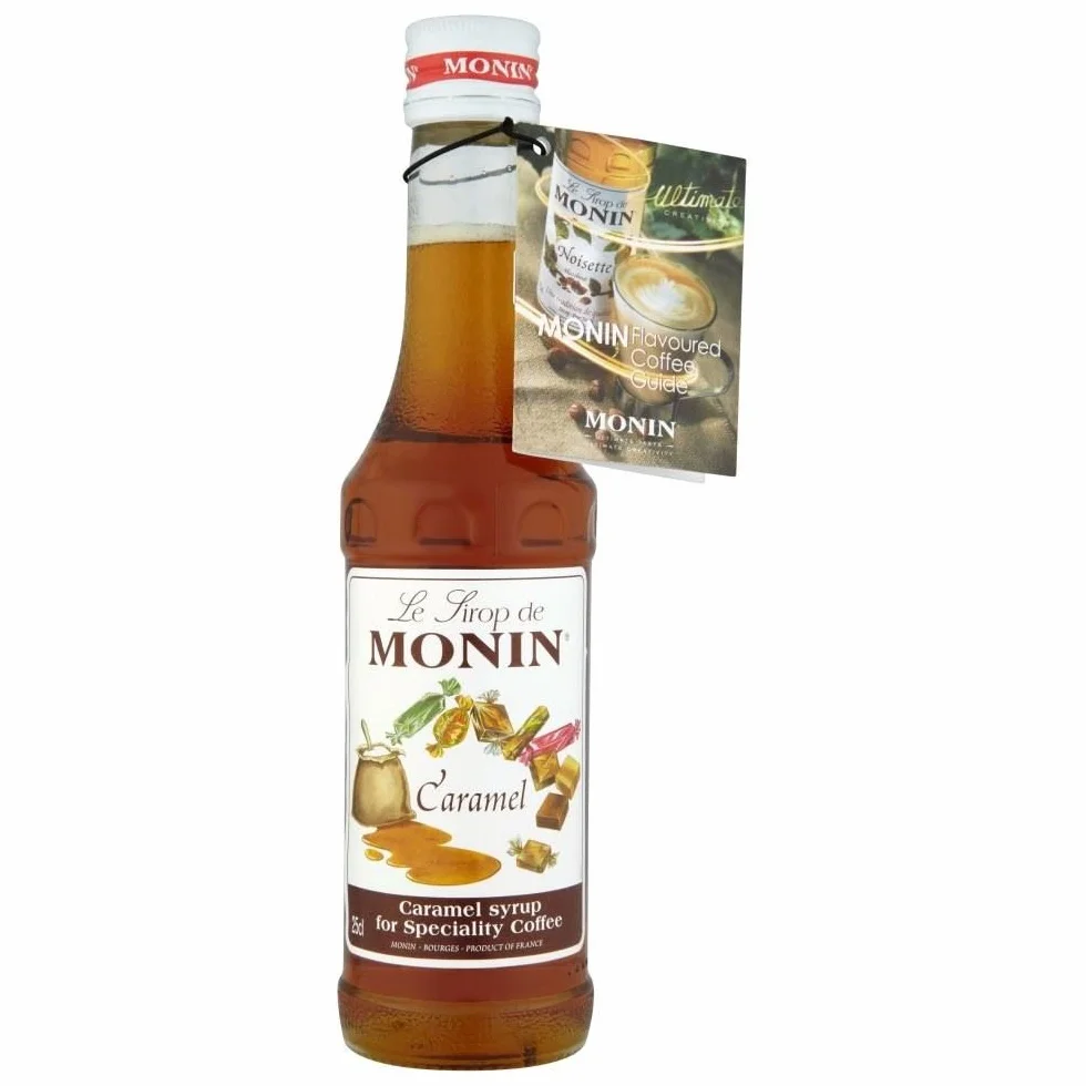 MONIN Sirop de Caramel pour Café, Cappuccino, Latte et Chocolat Chaud - Arômes Naturels - 25cl