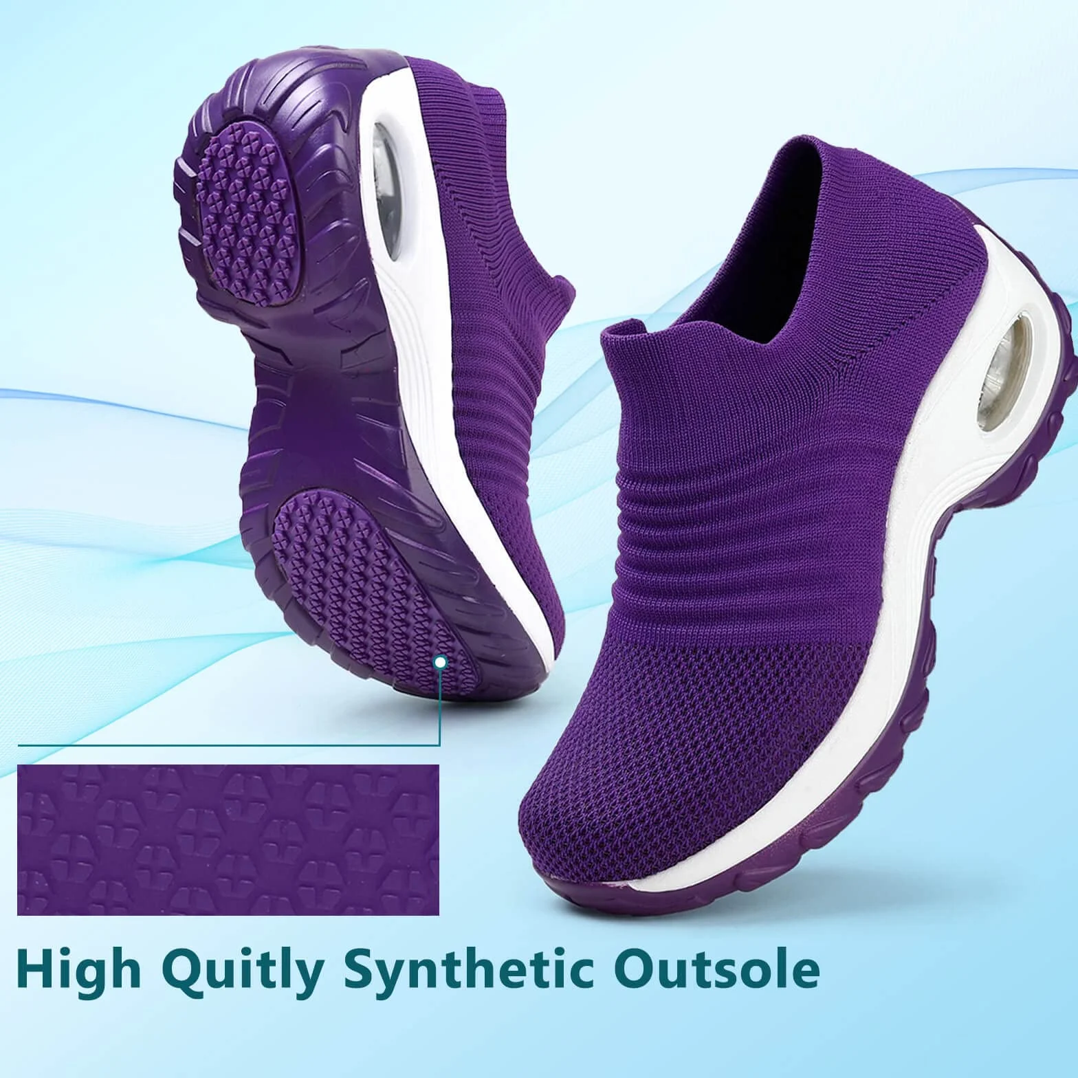 Chaussure Femme Sneakers Orthopediques Legere sans Lacets Outdoor Jogging Sport Respirante Air Course