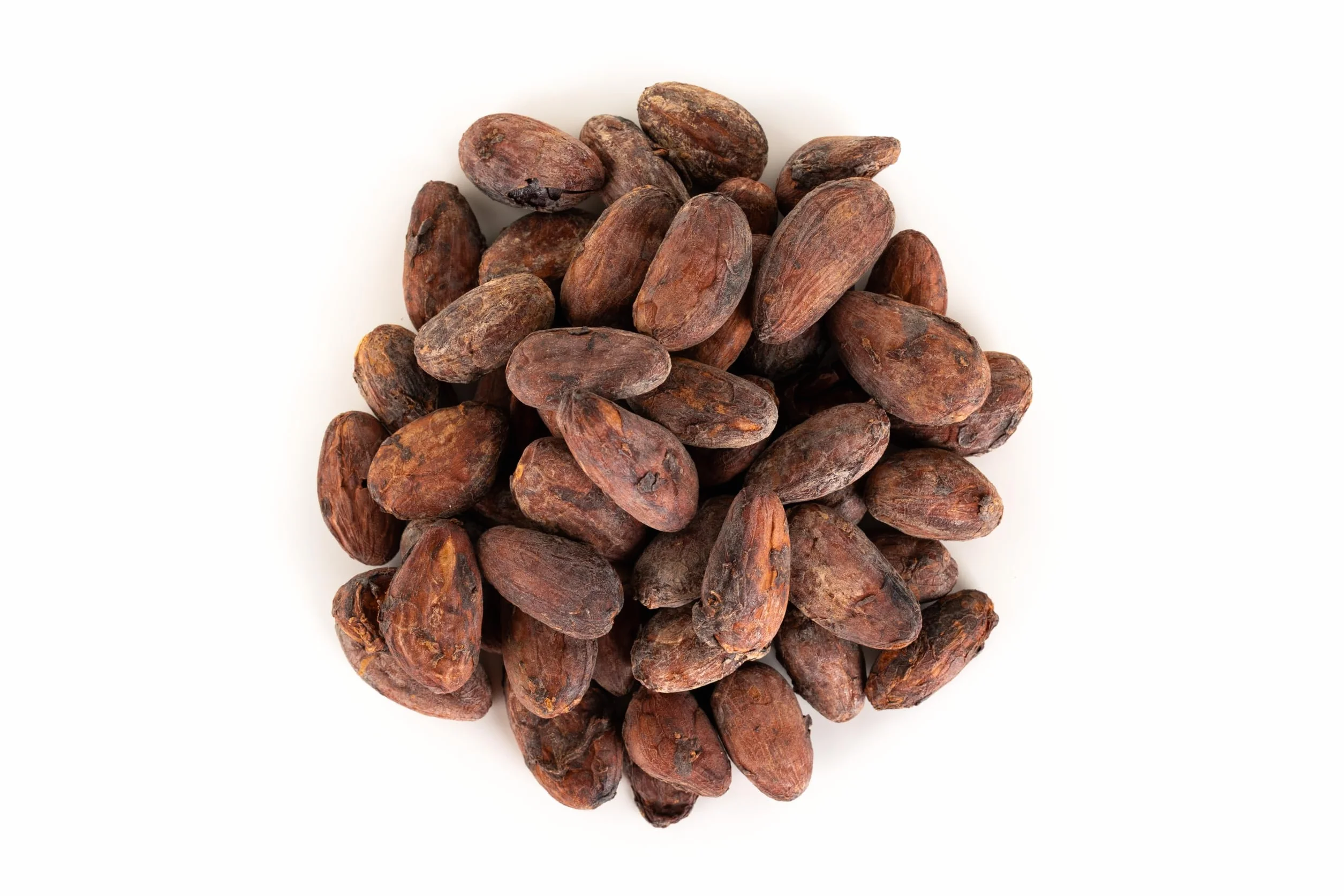 Fèves de cacao entières 500 g Fèves de cacao crues de qualité supérieure Origine naturelle Arôme riche Ingrédient polyvalent pour la pâtisserie, la fabrication de chocolat et les infusions