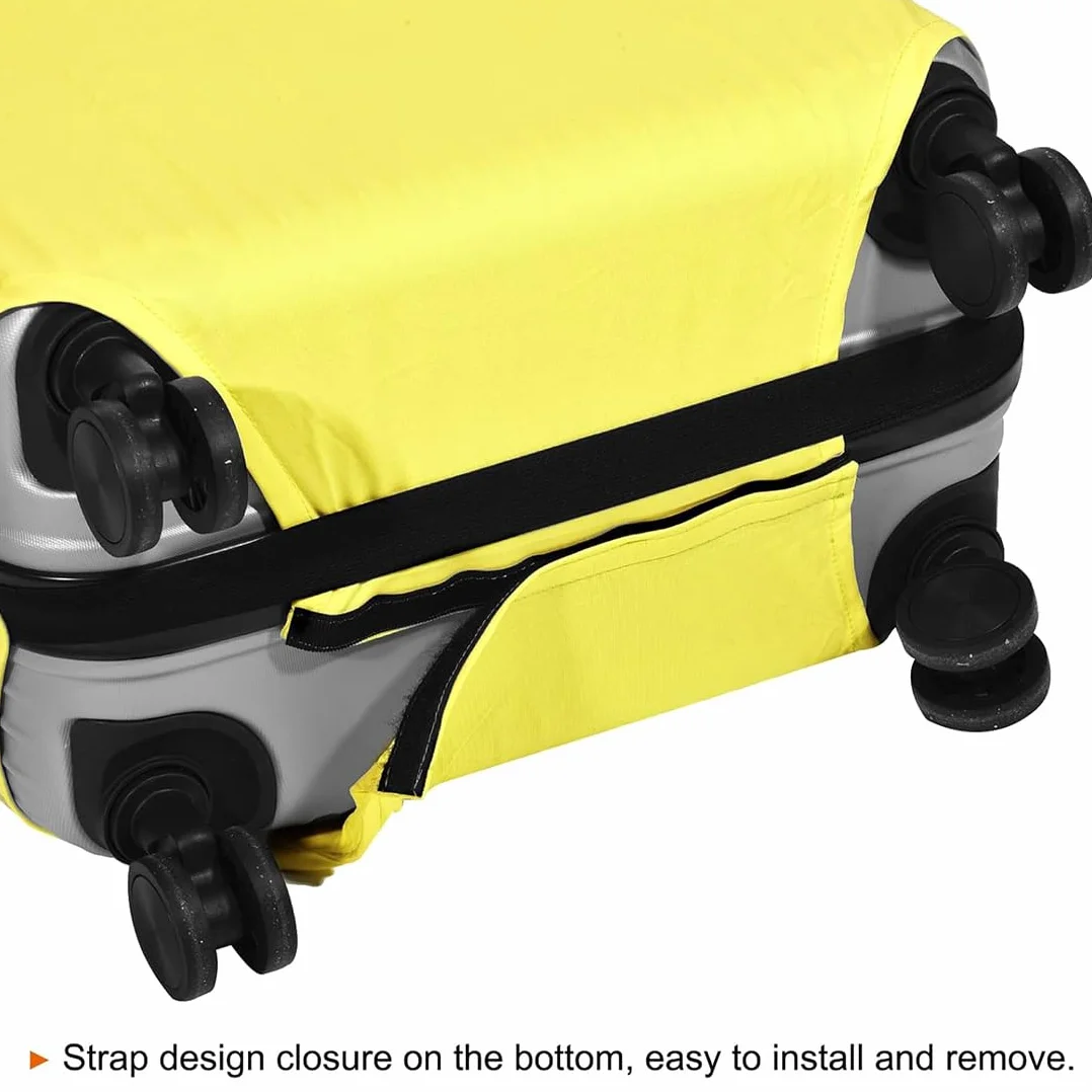 SURALIN Housse Protection Valise jaune, Housse de Valise élastique anti-rayures
