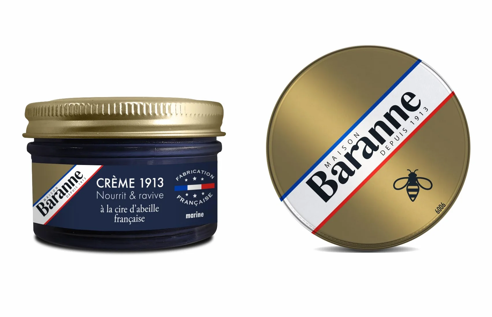 Crème Cirage Marine Cire D'Abeille Française Entretien Chaussure Cuir 50mL