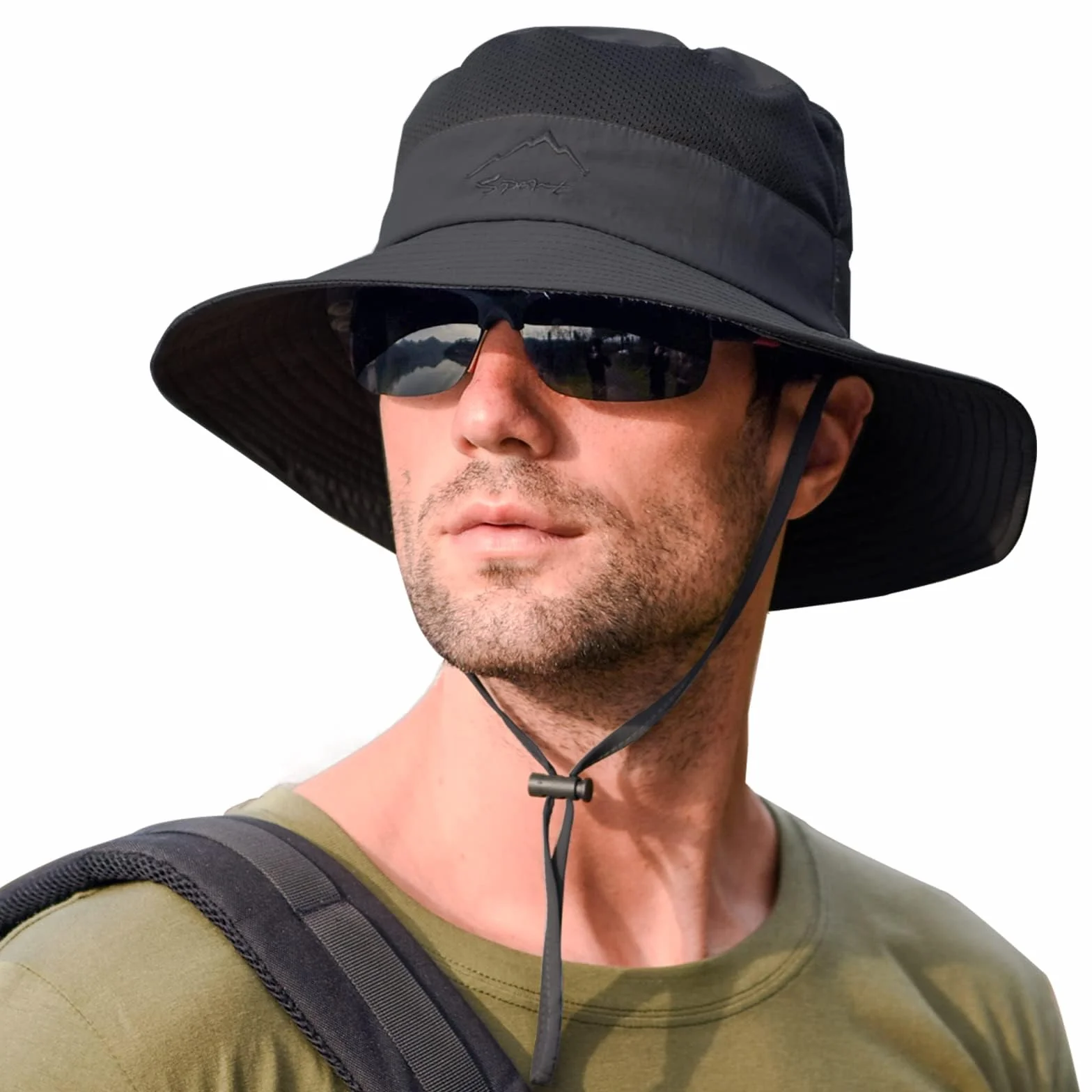 Rosoz Chapeau de pêcheur UPF 50+ Homme Randonnée Safari Tropical Camping Pêche Voyages Plage