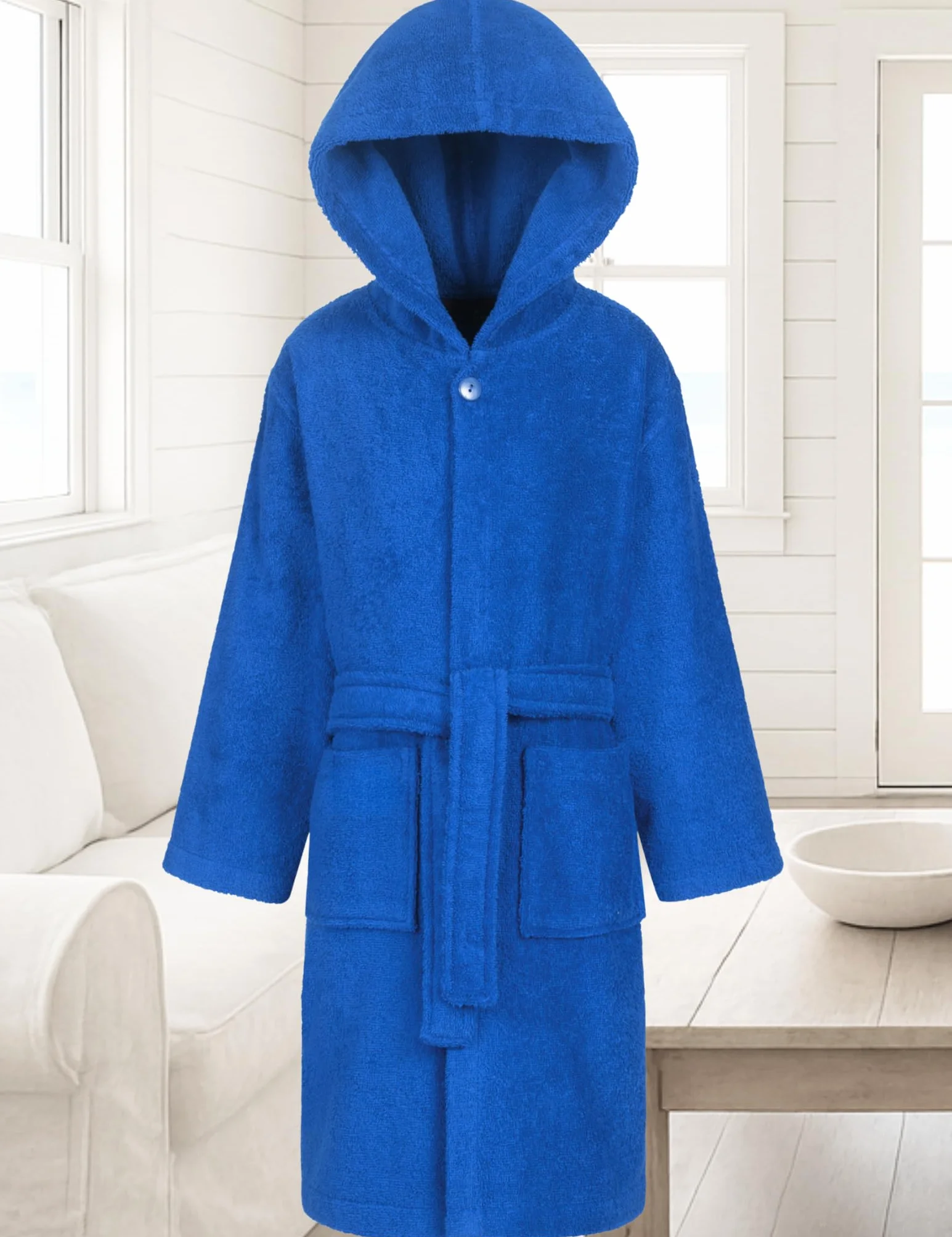 Morgenstern Peignoir de Bain Enfants 100% Coton Éponge OEKO-TEX® Robe de Chambre