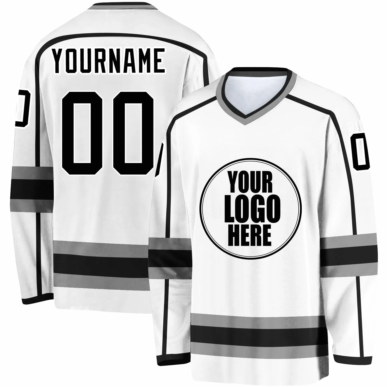 Maillots de Hockey Personnalisés avec Logo, Nom d'Équipe et Nom Personnel