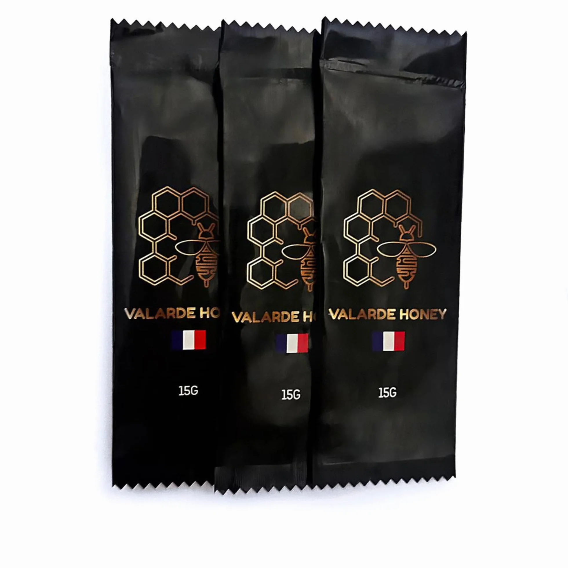 Miel APHRO des Monts d'Ardèche - 6 Sticks Énergie HOMME 20 g – Miel Français, Gingembre & Vitamines – Tonus & Performance