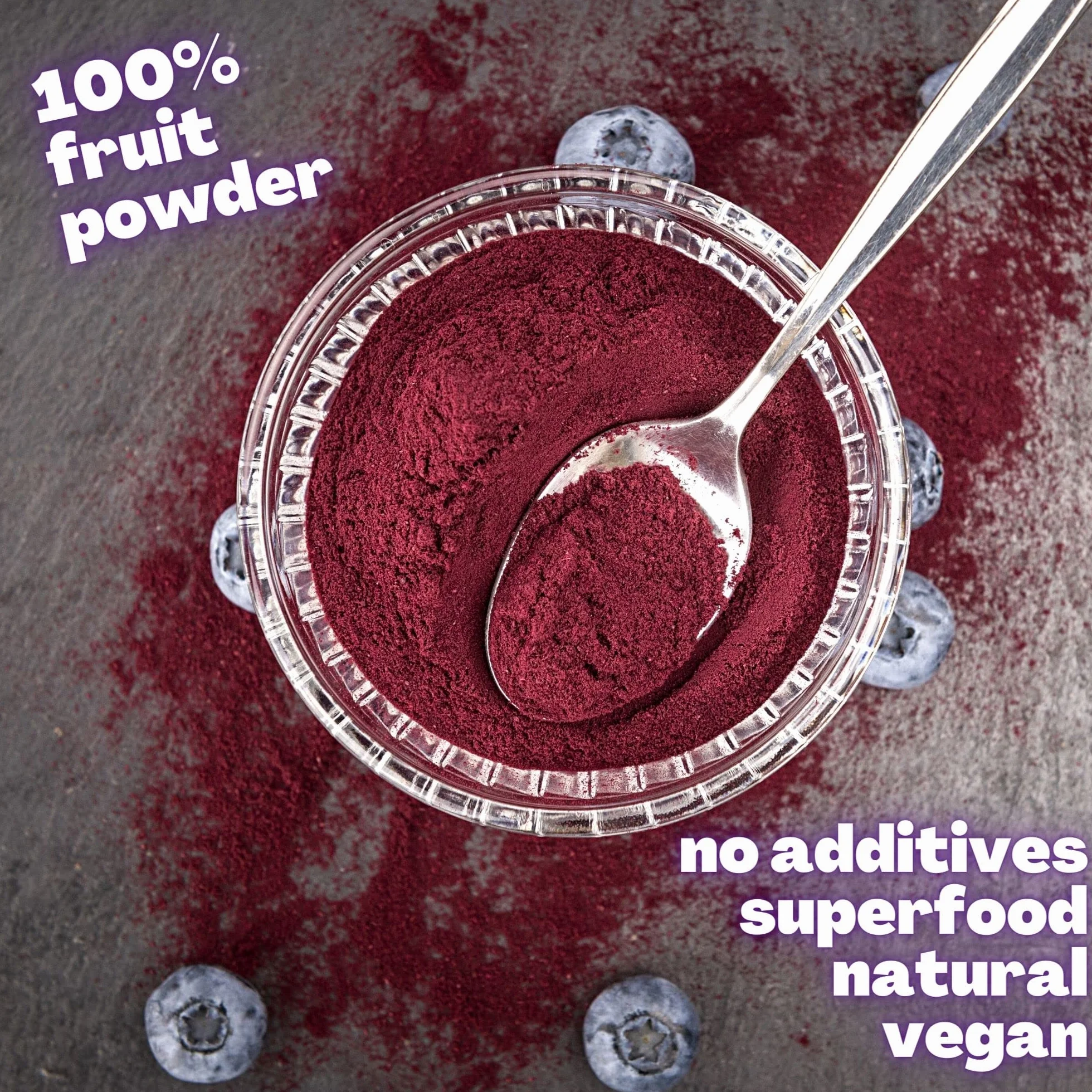 Myrtilles Séchées | Wild Blueberry Powder | Bleuet Sauvage | Myrtilles Poudre Pur et Naturel Blue Berry | Lyophilisée Myrtilles Sechees Freeze Dried Fruit | Purs Vegano Poudre de FruitsSéchées