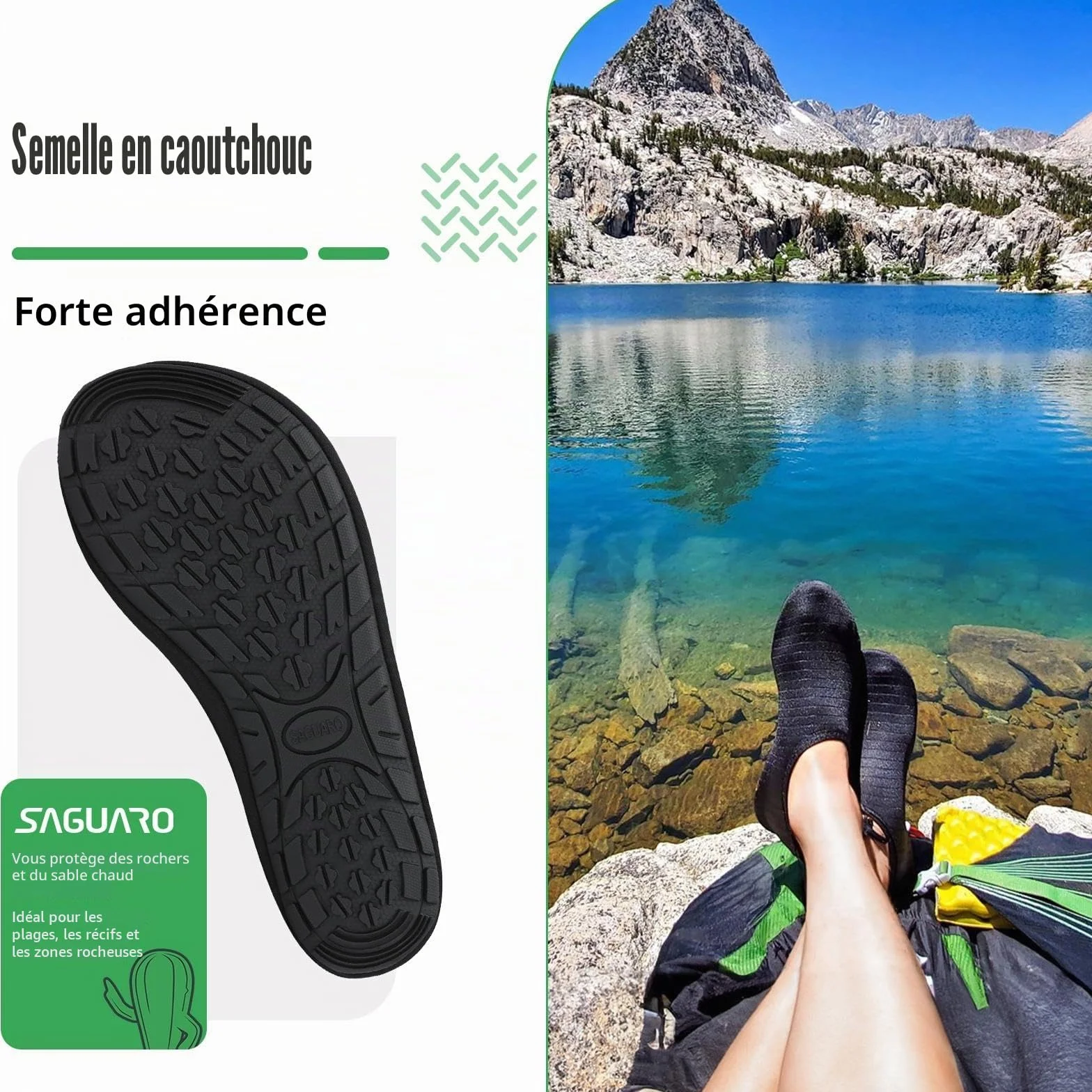 SAGUARO Chaussures Sport Aquatique Mixte Adulte
