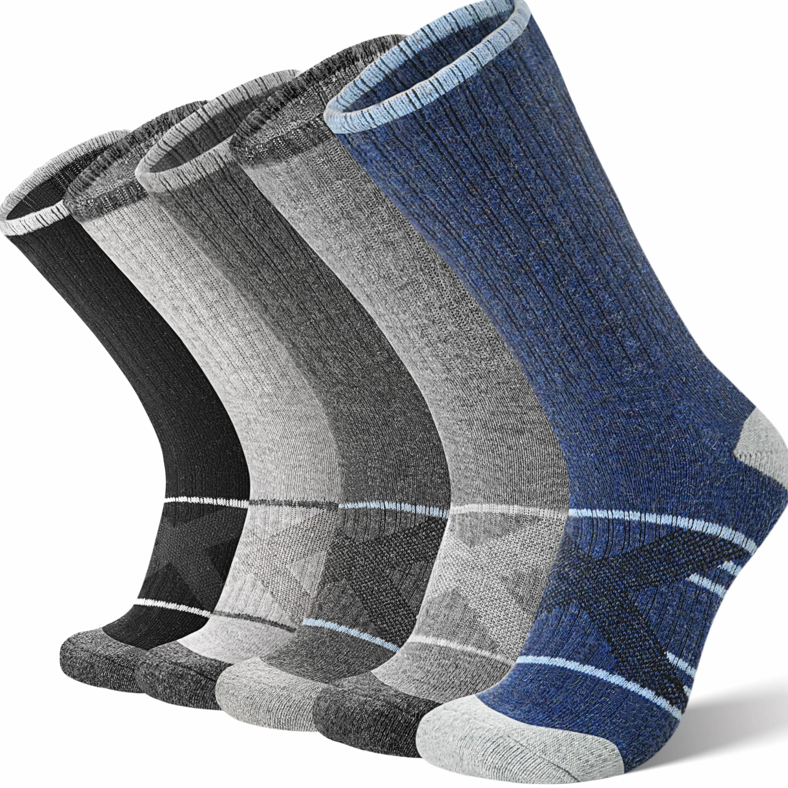 ANTSANG Chaussettes Randonnée Laine Mérinos Chaudes Thermiques Homme Femme