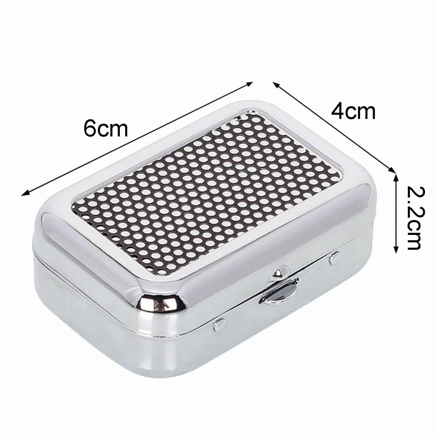 Cendrier Portable Anti Odeur en Acier Inoxydable Noir avec Couvercle