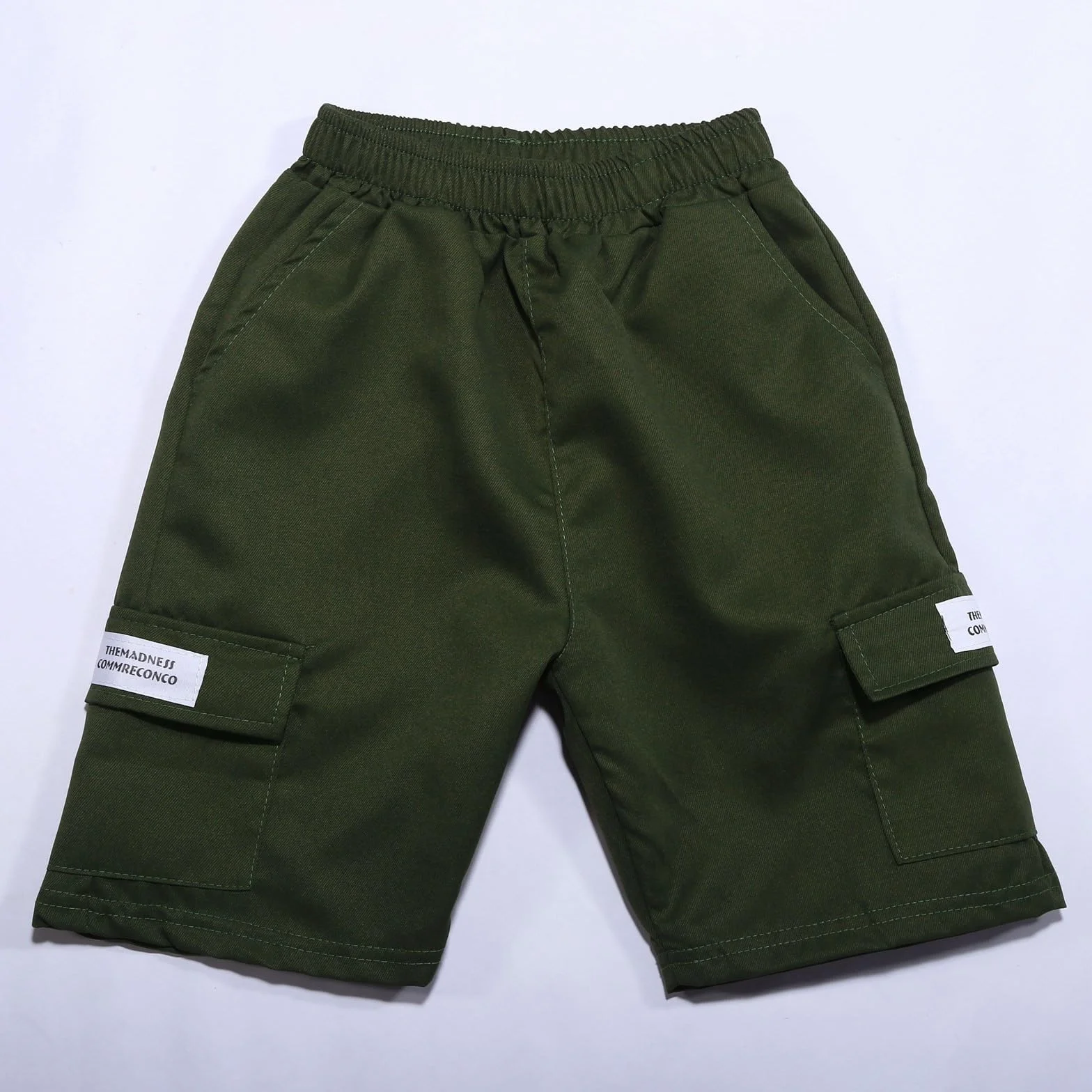 Pantalon Court Cargo Ado Garçon Taille élastique 8-15 Ans Ete Large Shorts Bermudas Enfant Sport Jogging Streetwear