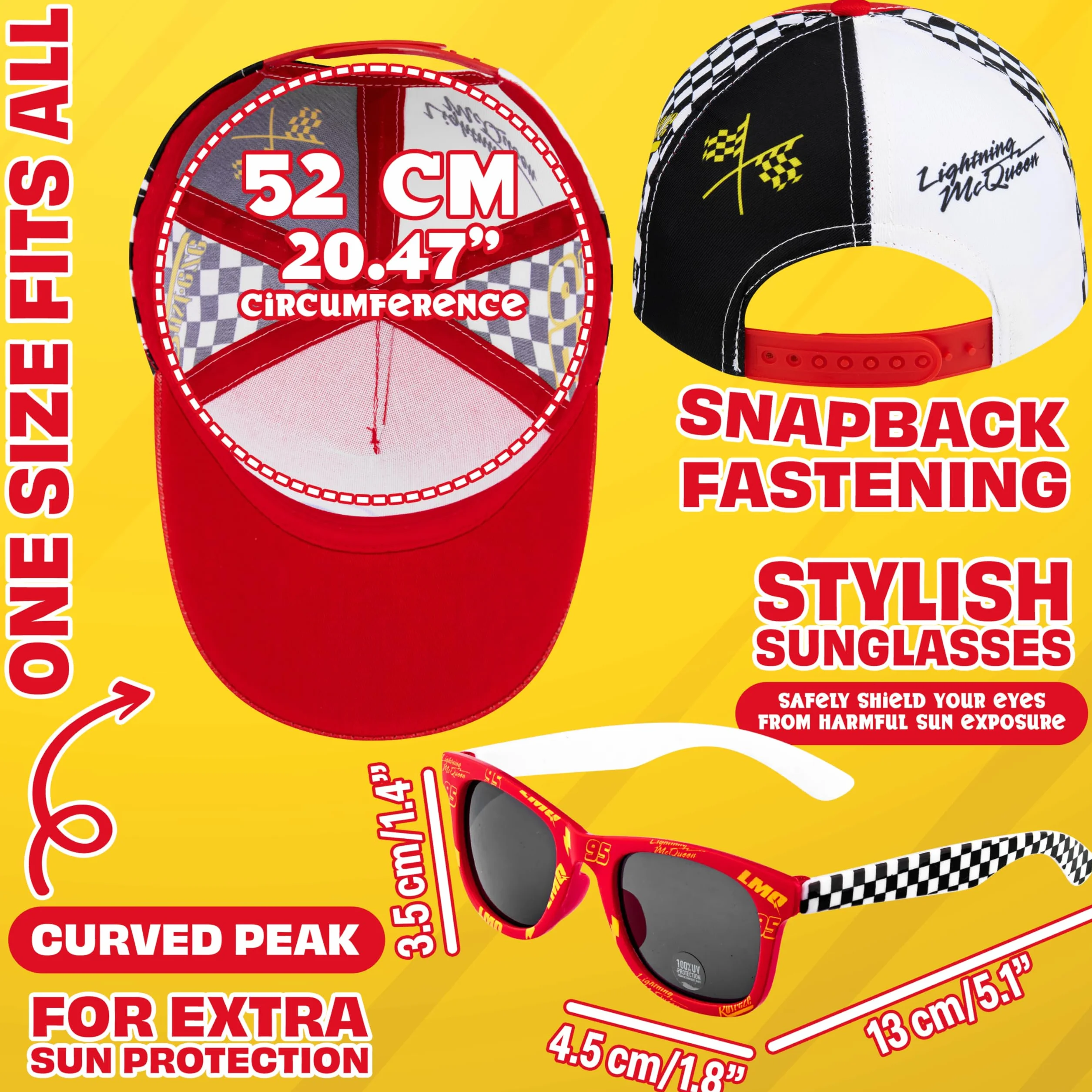 Lunettes de Soleil Enfant Casquette Baseball Chapeau UV400 Accessoires Voyage Été
