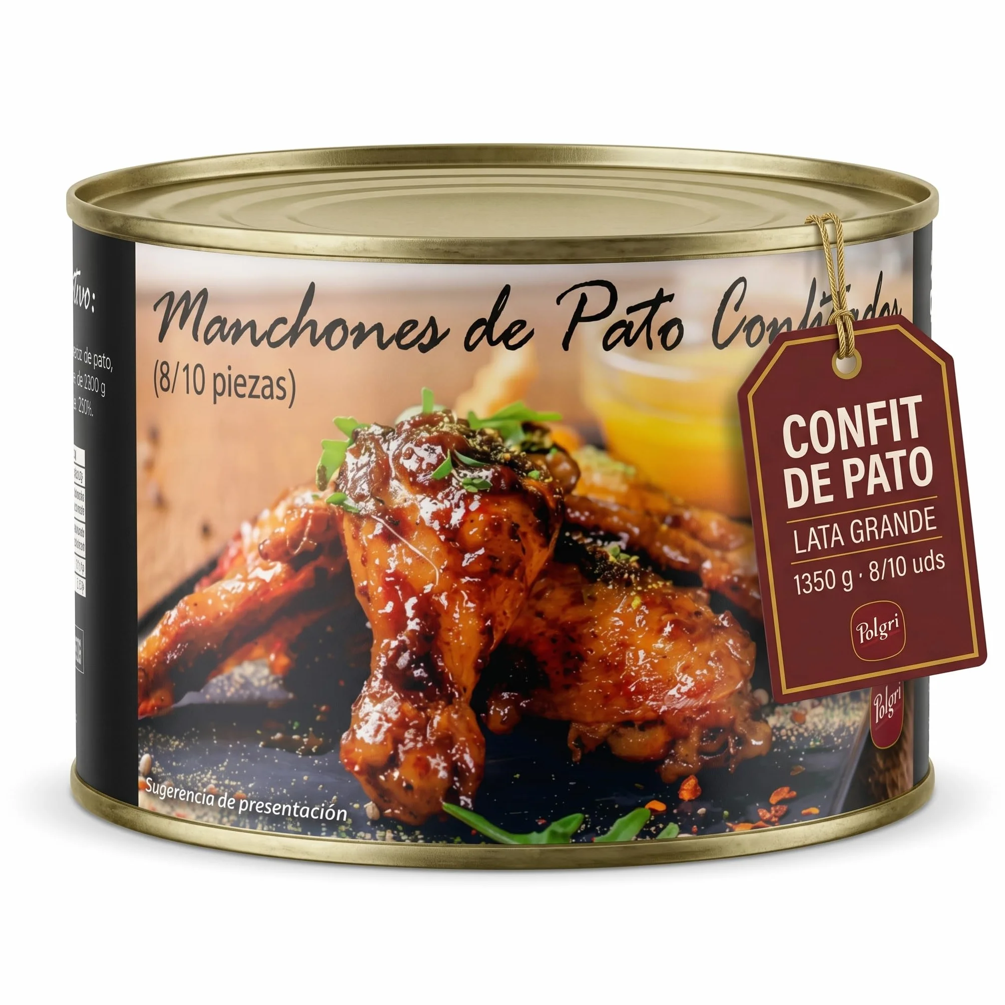 Confit De Canard 8/10 Manchons De Canard Confit Polgri 1350 grs.