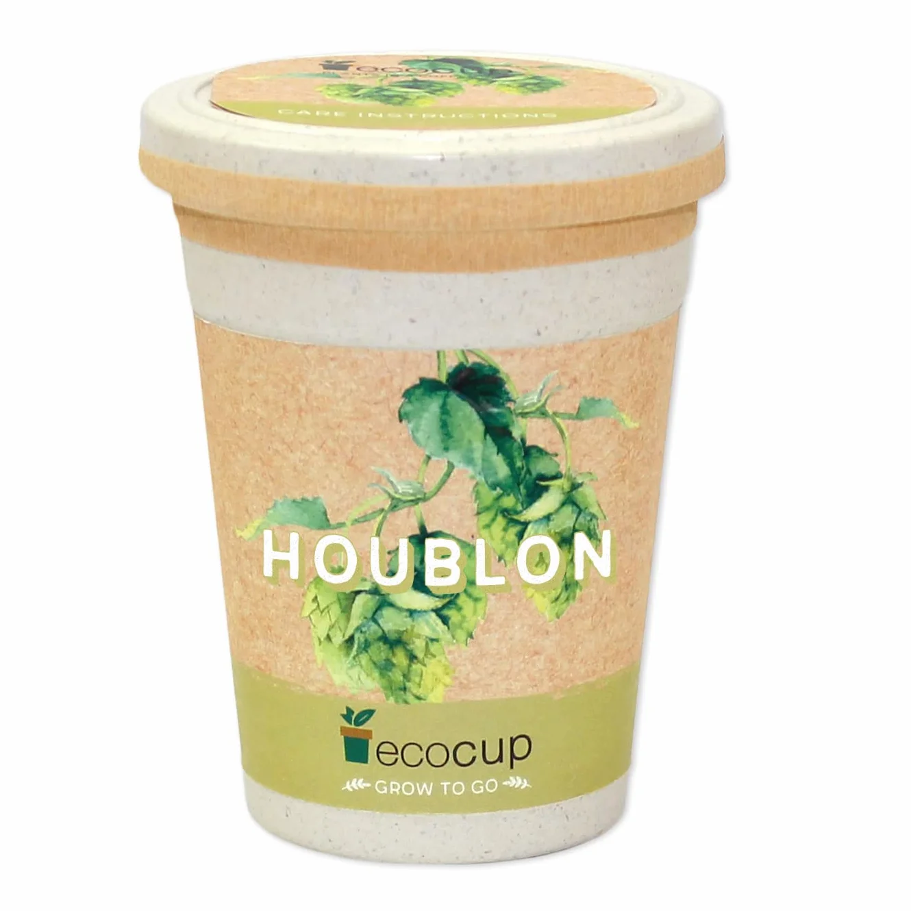 Feel Green Ecocup, Houblon, Idée Cadeau (100% Ecologique), Grow-Your-Own/Kit Prêt-à-Pousser, Plantes Dans Coffee Cup 10 x 8 cm, Produit En Autriche