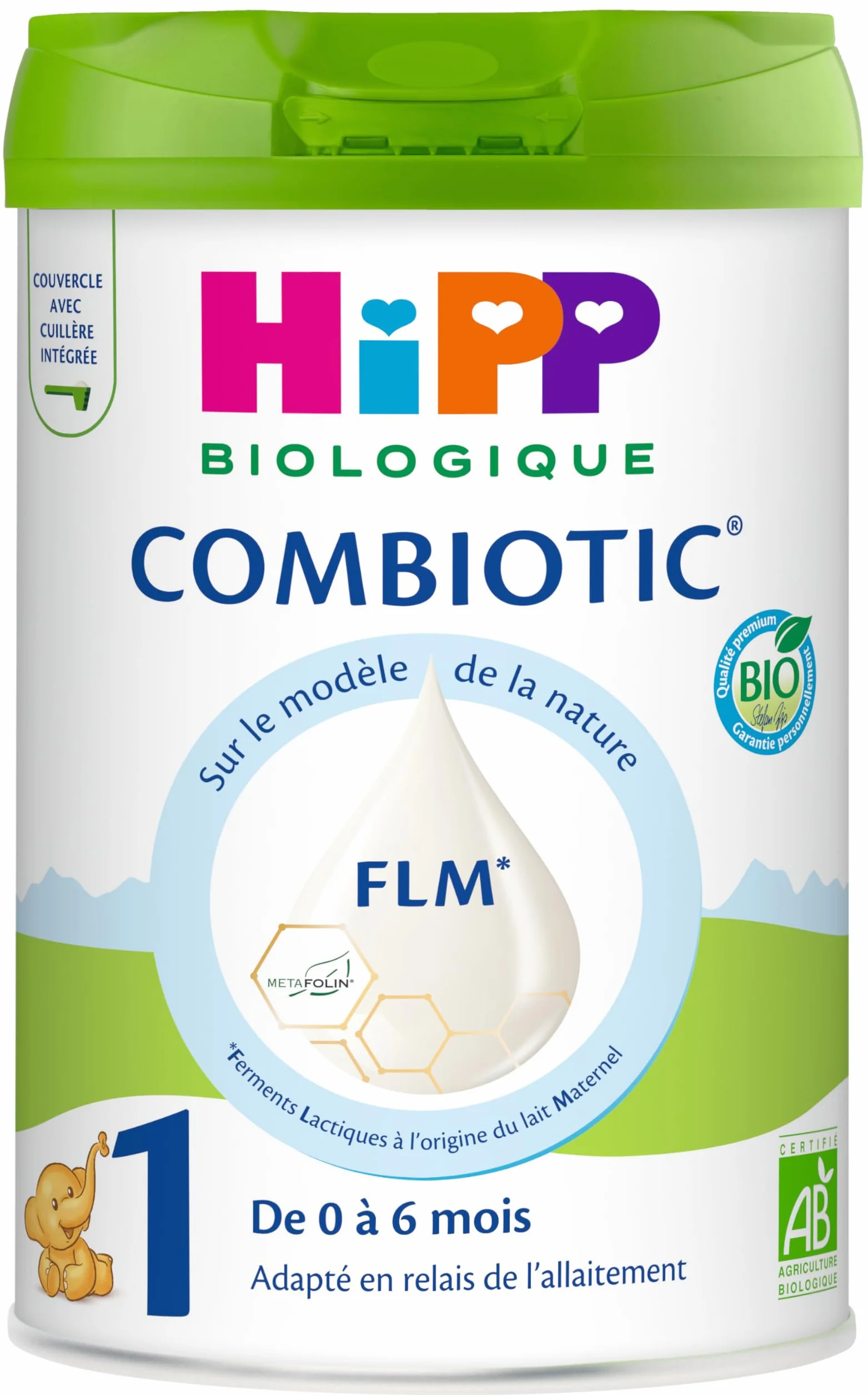 HiPP Combiotic FLM Lait 1 Pour Nourrissons Boîte 800g BIOLOGIQUE