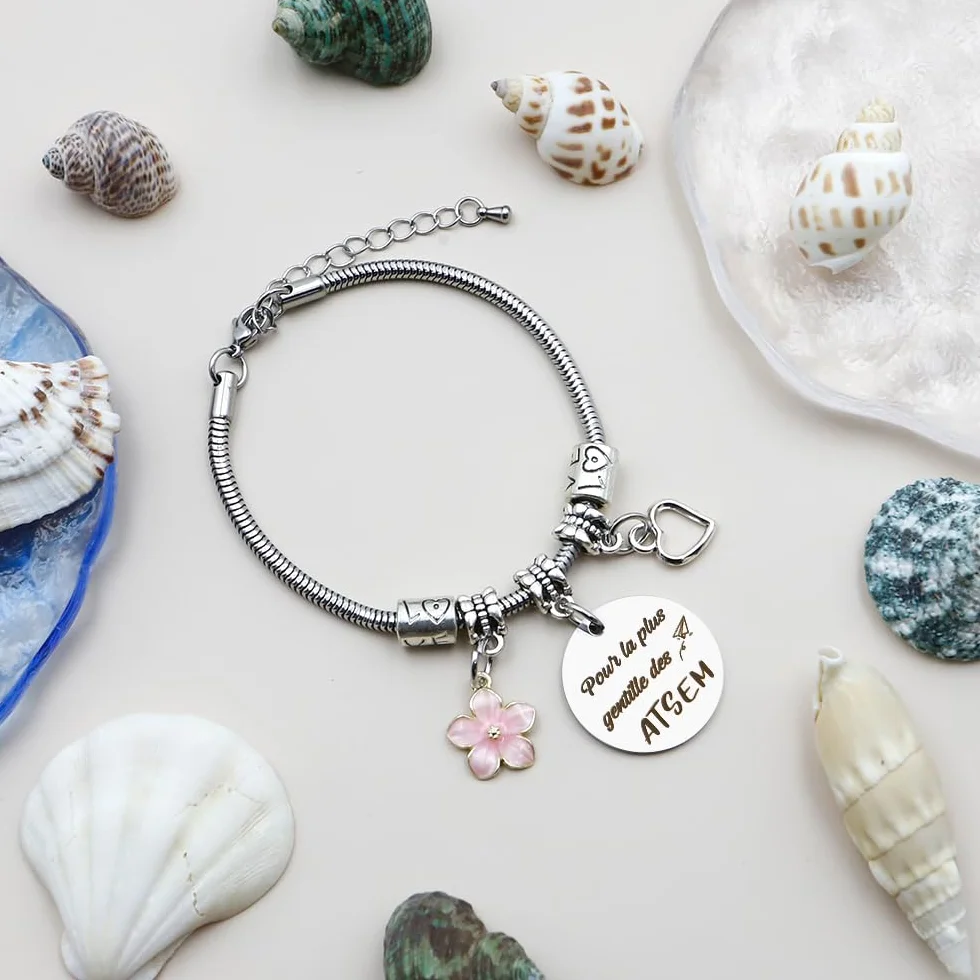 Bracelet Maitresse Cadeau Maitre D'École Atsem Aesh Professeur