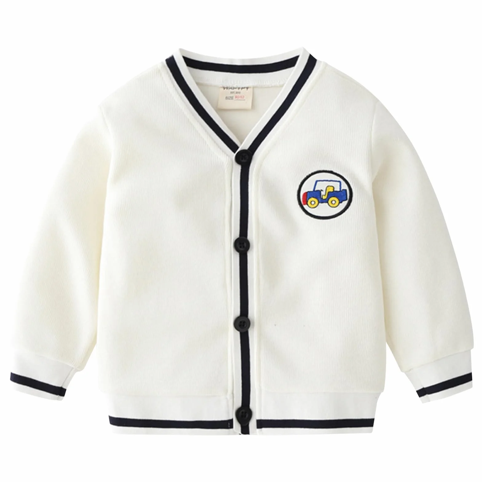 Cardigan à Manches Longues pour bébé garçon Vêtements d'extérieur à col en V Manteau d'automne et d'hiver